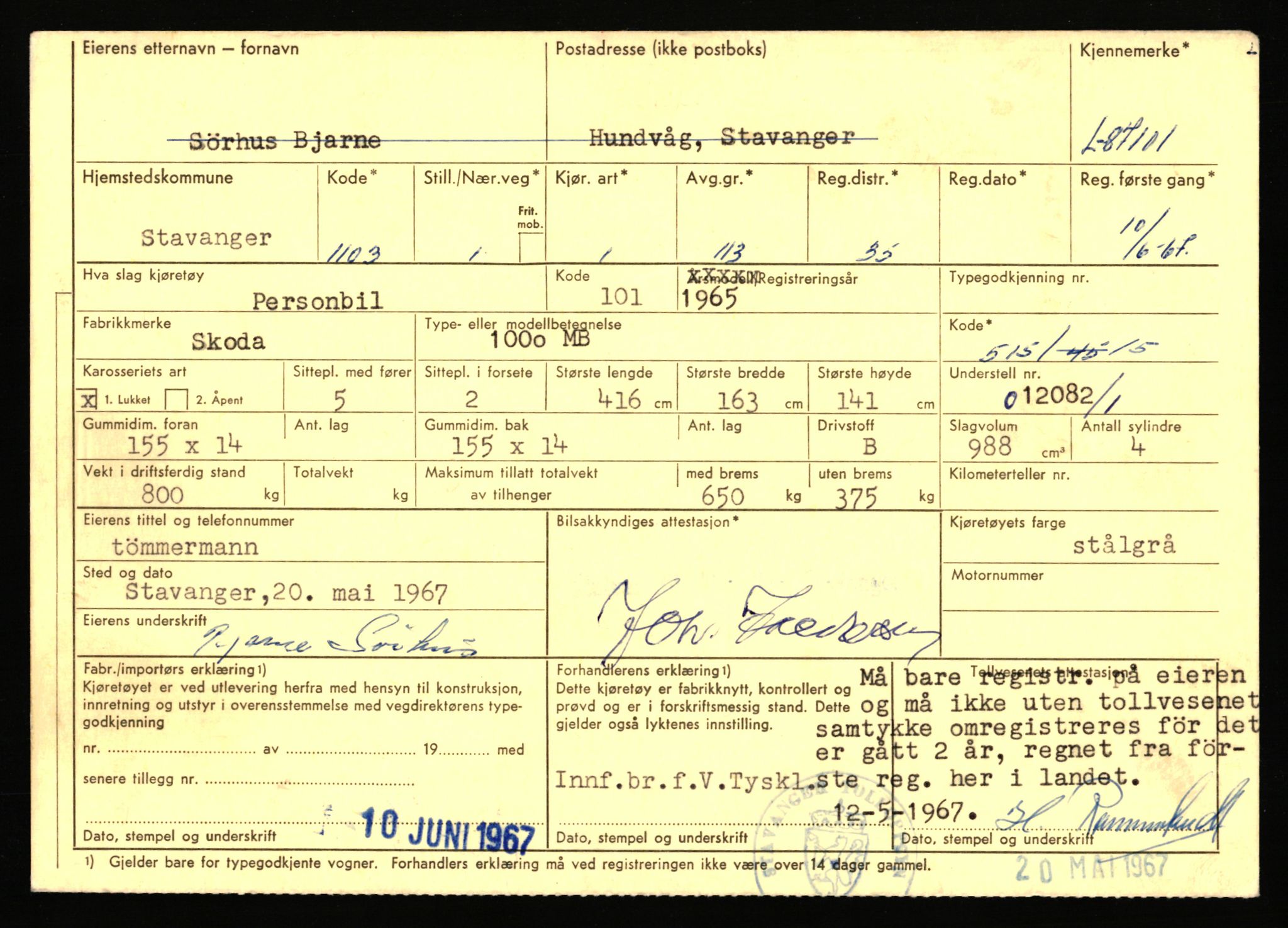 Stavanger trafikkstasjon, AV/SAST-A-101942/0/F/L0074: L-86500 - L-88799, 1930-1971, p. 533