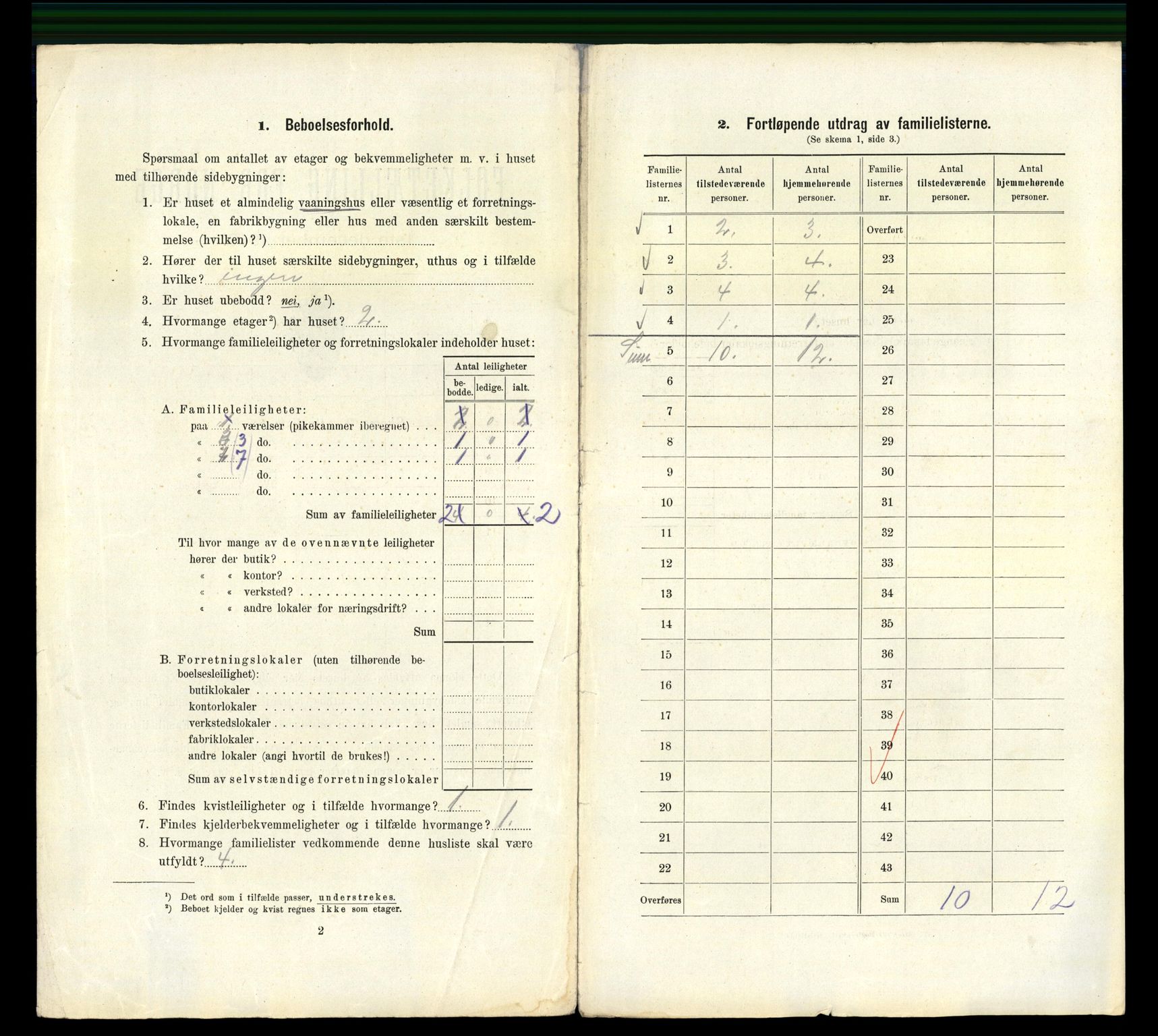 RA, 1910 census for Bergen, 1910, p. 13836