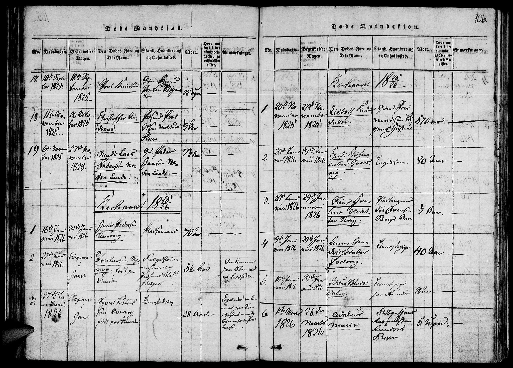 Ministerialprotokoller, klokkerbøker og fødselsregistre - Møre og Romsdal, AV/SAT-A-1454/507/L0069: Parish register (official) no. 507A04, 1816-1841, p. 106