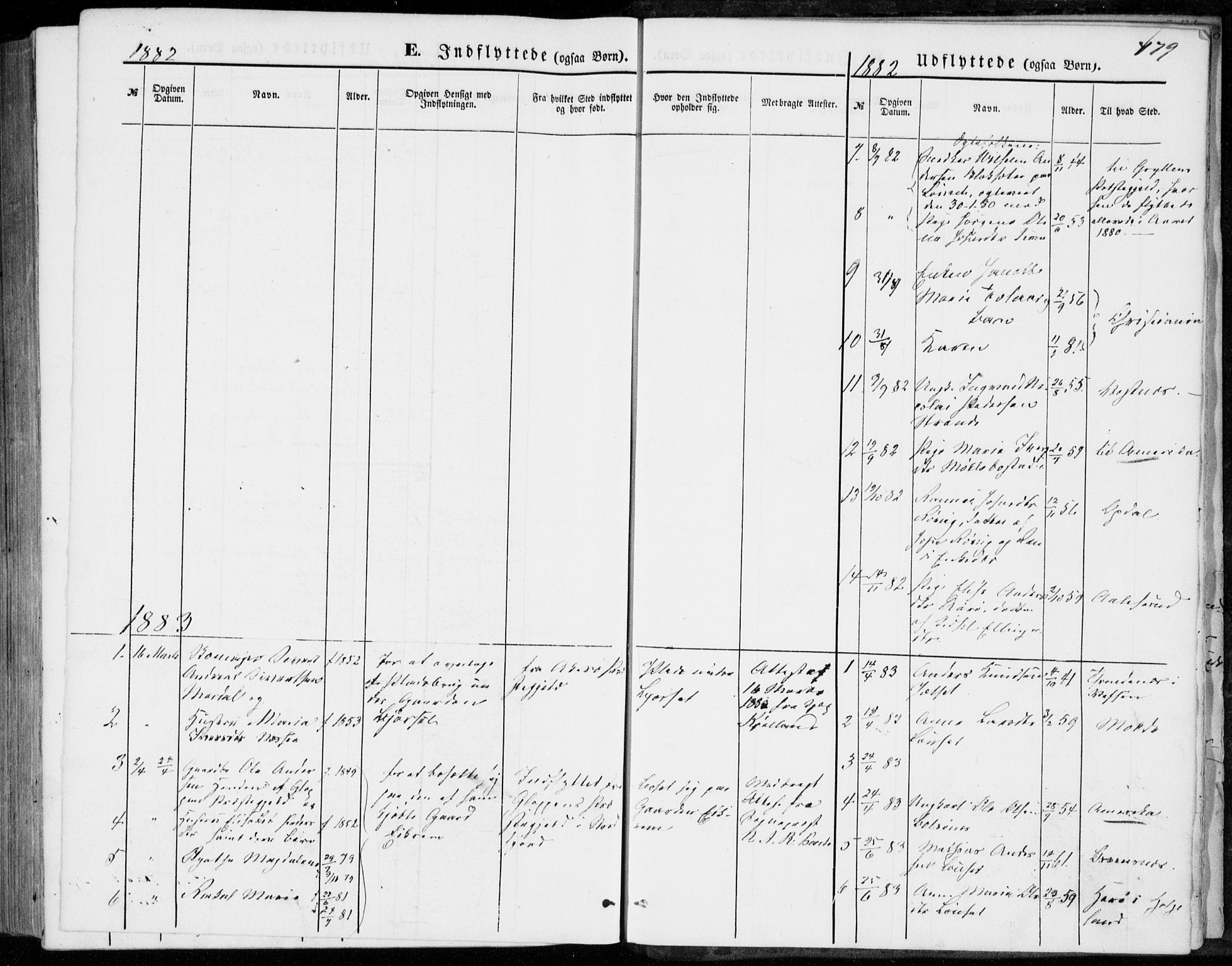Ministerialprotokoller, klokkerbøker og fødselsregistre - Møre og Romsdal, SAT/A-1454/555/L0655: Parish register (official) no. 555A05, 1869-1886, p. 479