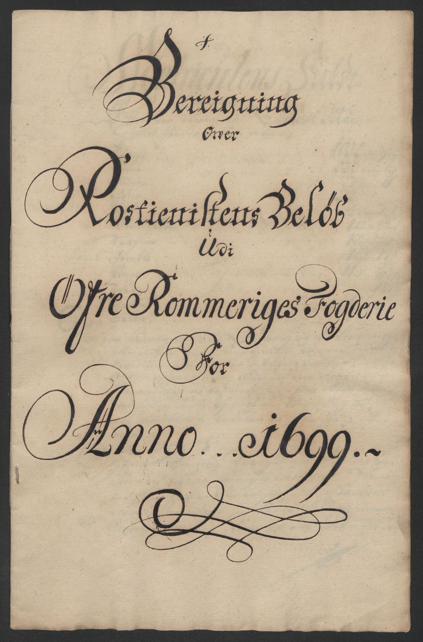 Rentekammeret inntil 1814, Reviderte regnskaper, Fogderegnskap, AV/RA-EA-4092/R12/L0711: Fogderegnskap Øvre Romerike, 1699, p. 236