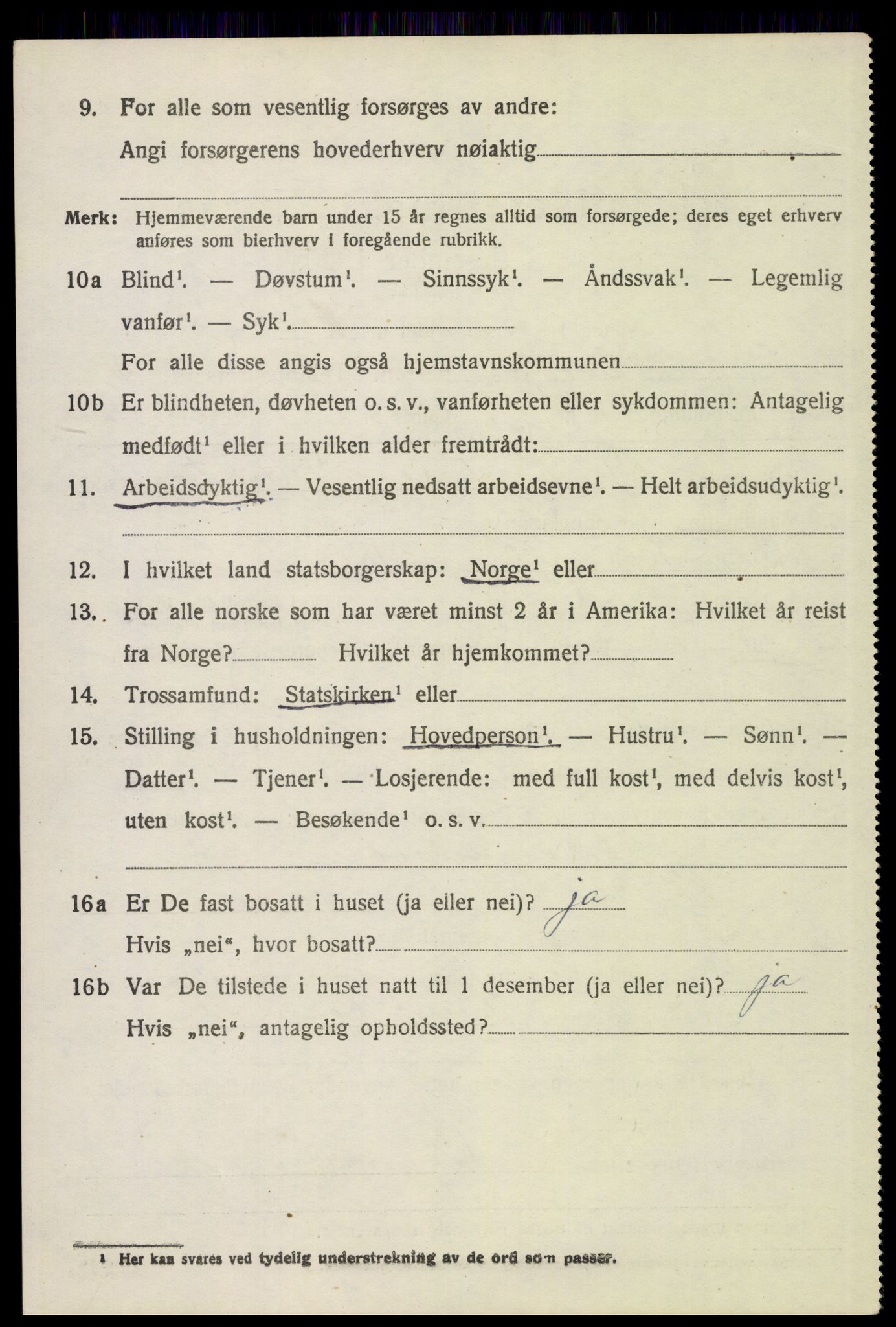 SAH, 1920 census for Vinger, 1920, p. 11373