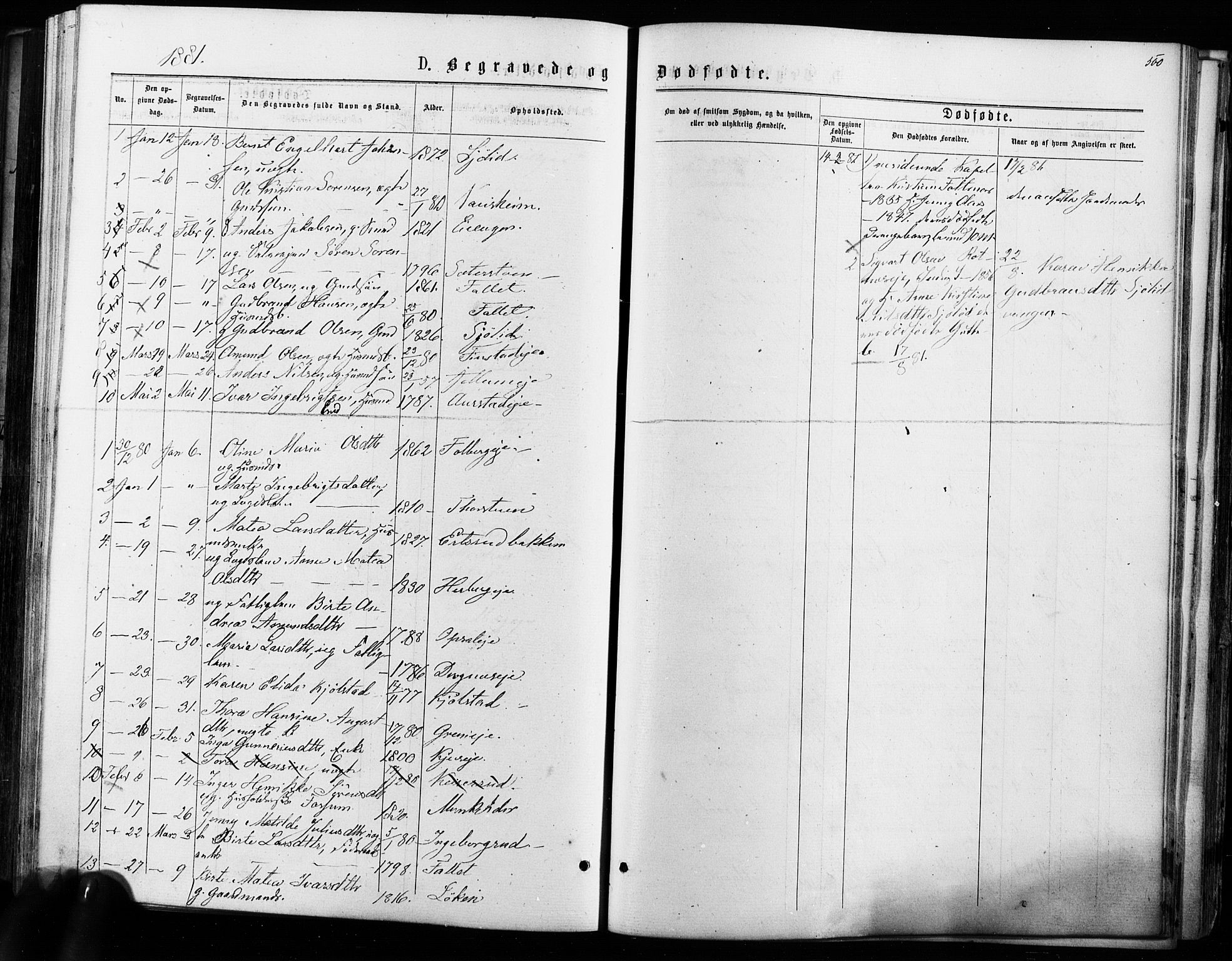 Nes prestekontor Kirkebøker, AV/SAO-A-10410/F/Fa/L0009: Parish register (official) no. I 9, 1875-1882, p. 500