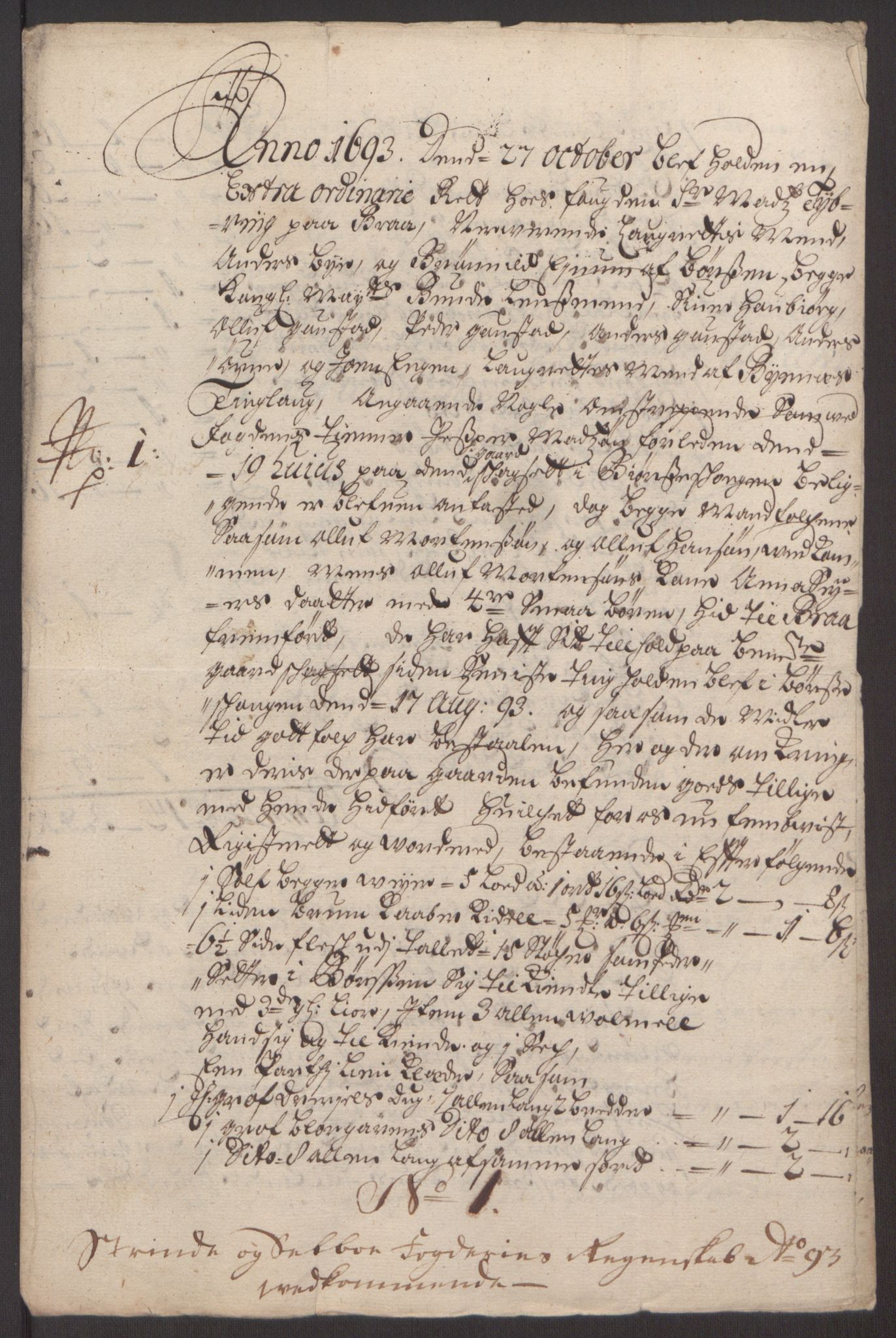 Rentekammeret inntil 1814, Reviderte regnskaper, Fogderegnskap, AV/RA-EA-4092/R61/L4104: Fogderegnskap Strinda og Selbu, 1693-1694, p. 138