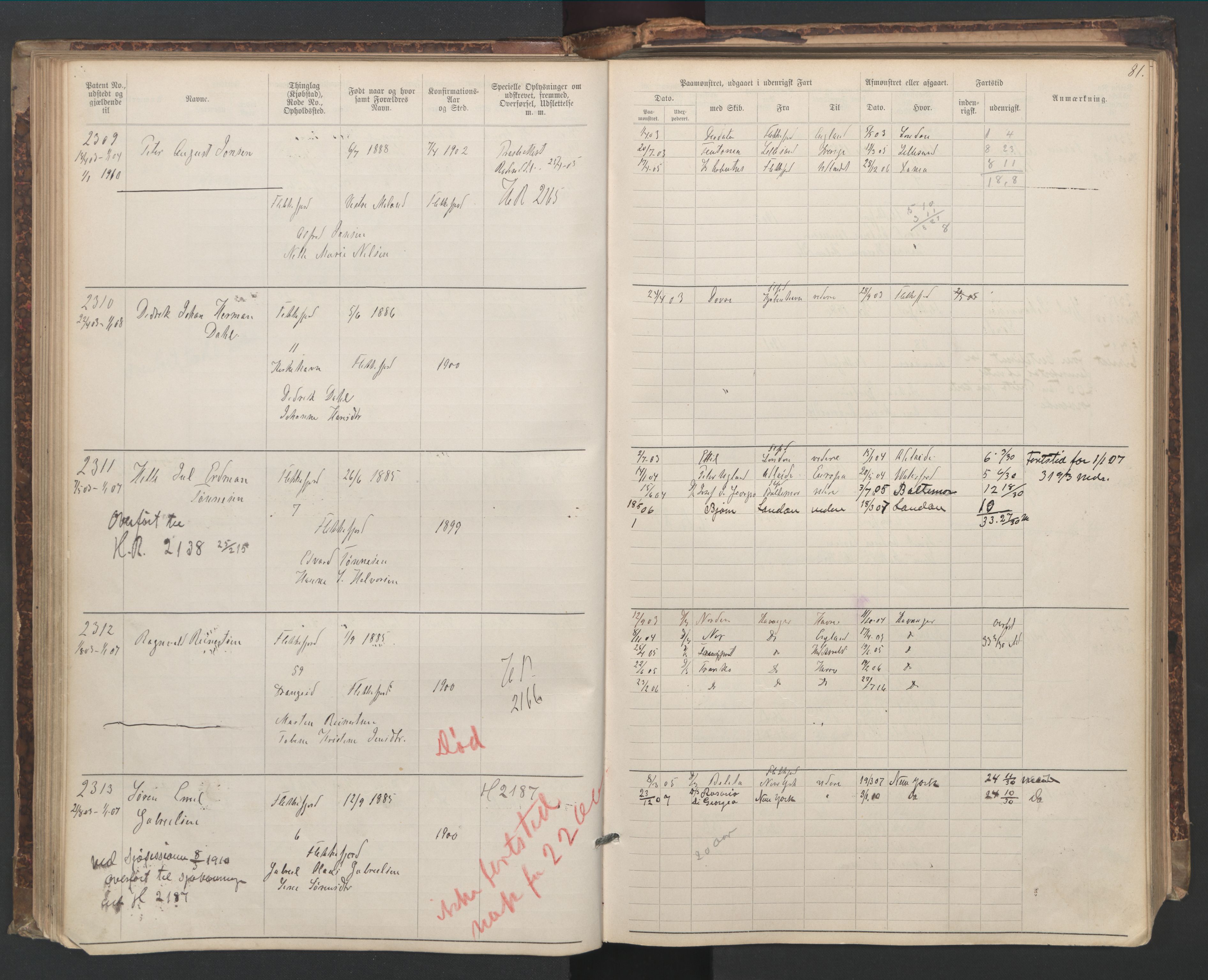 Flekkefjord mønstringskrets, AV/SAK-2031-0018/F/Fa/L0006: Annotasjonsrulle nr 1916-2964 med register, Æ-3, 1891-1948, p. 111