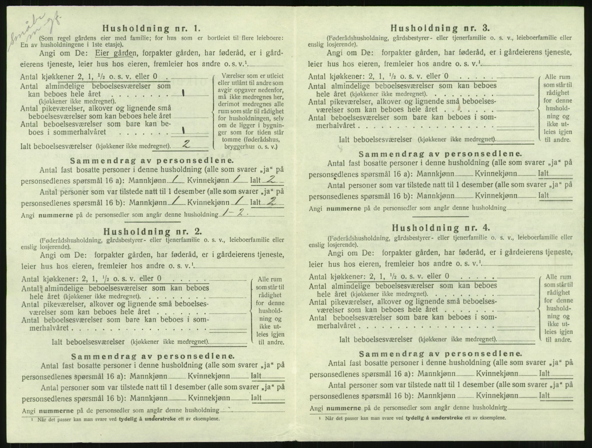 SAT, 1920 census for Aure, 1920, p. 385