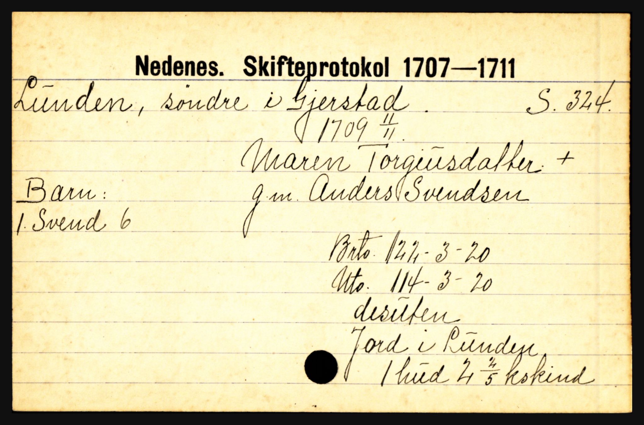 Nedenes sorenskriveri før 1824, SAK/1221-0007/H, p. 18447