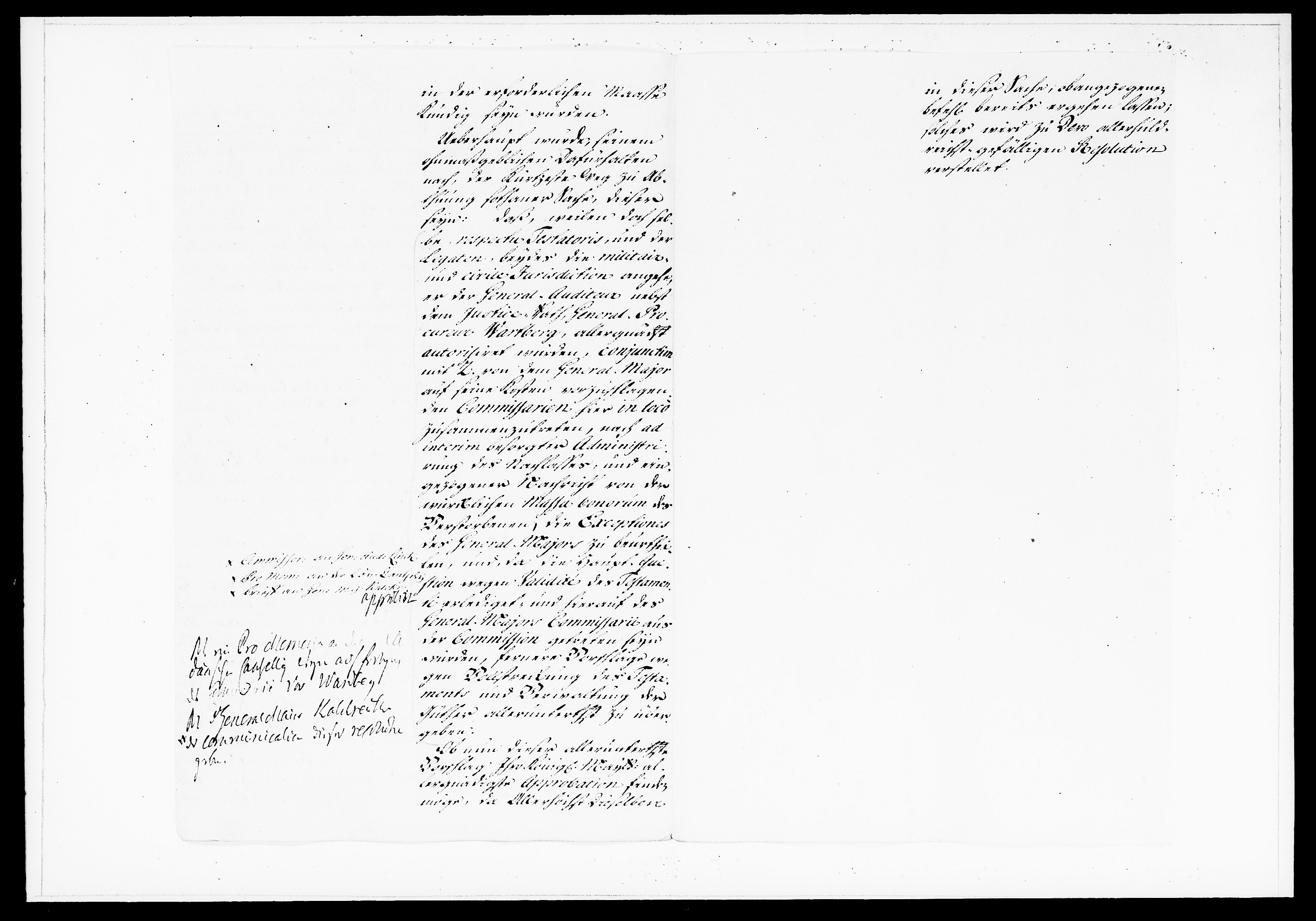 Krigskollegiet, Krigskancelliet, DRA/A-0006/-/1182-1187: Refererede sager, 1744, p. 21