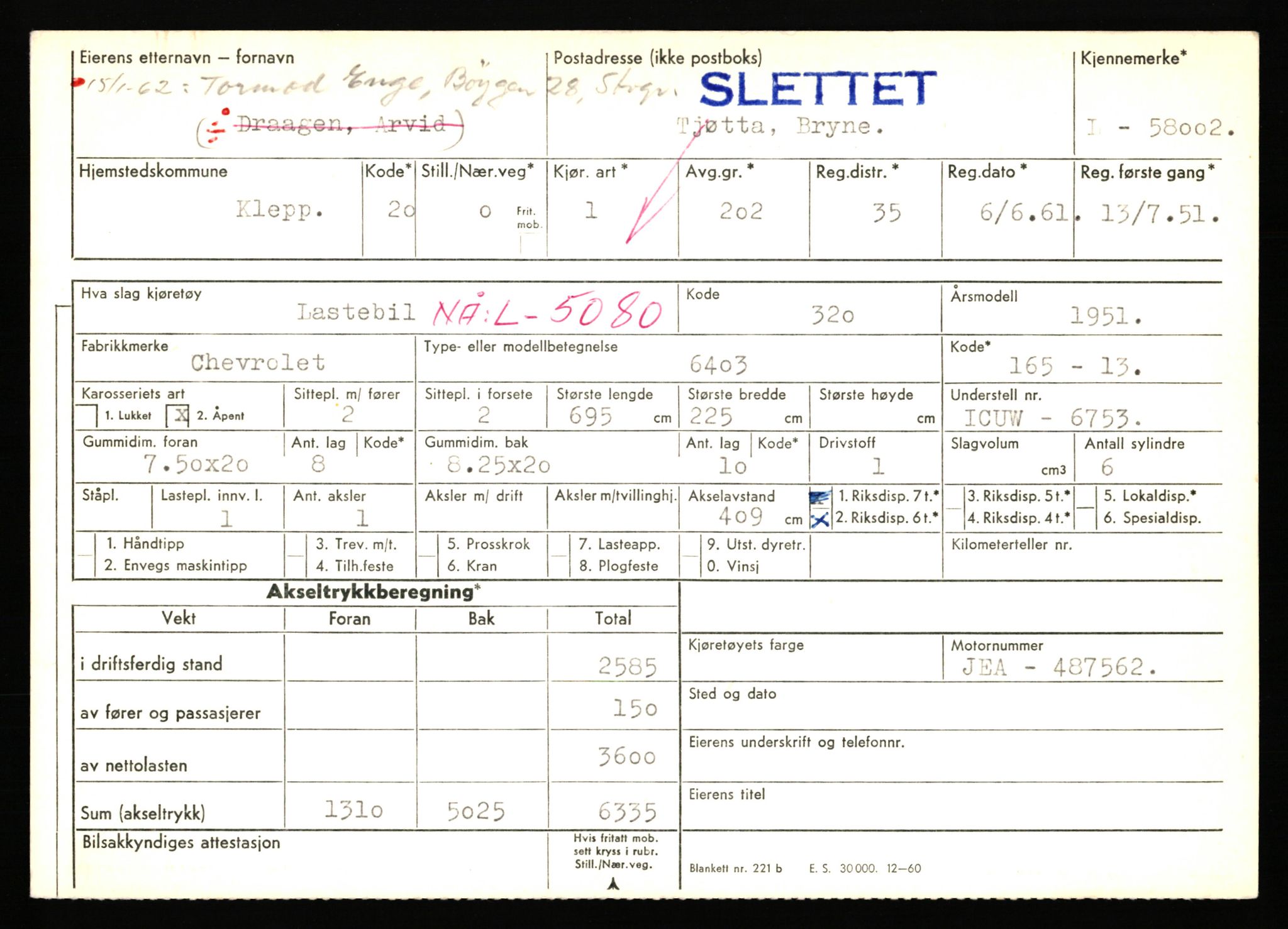 Stavanger trafikkstasjon, AV/SAST-A-101942/0/F/L0058: L-58000 - L-59999, 1930-1971, p. 5