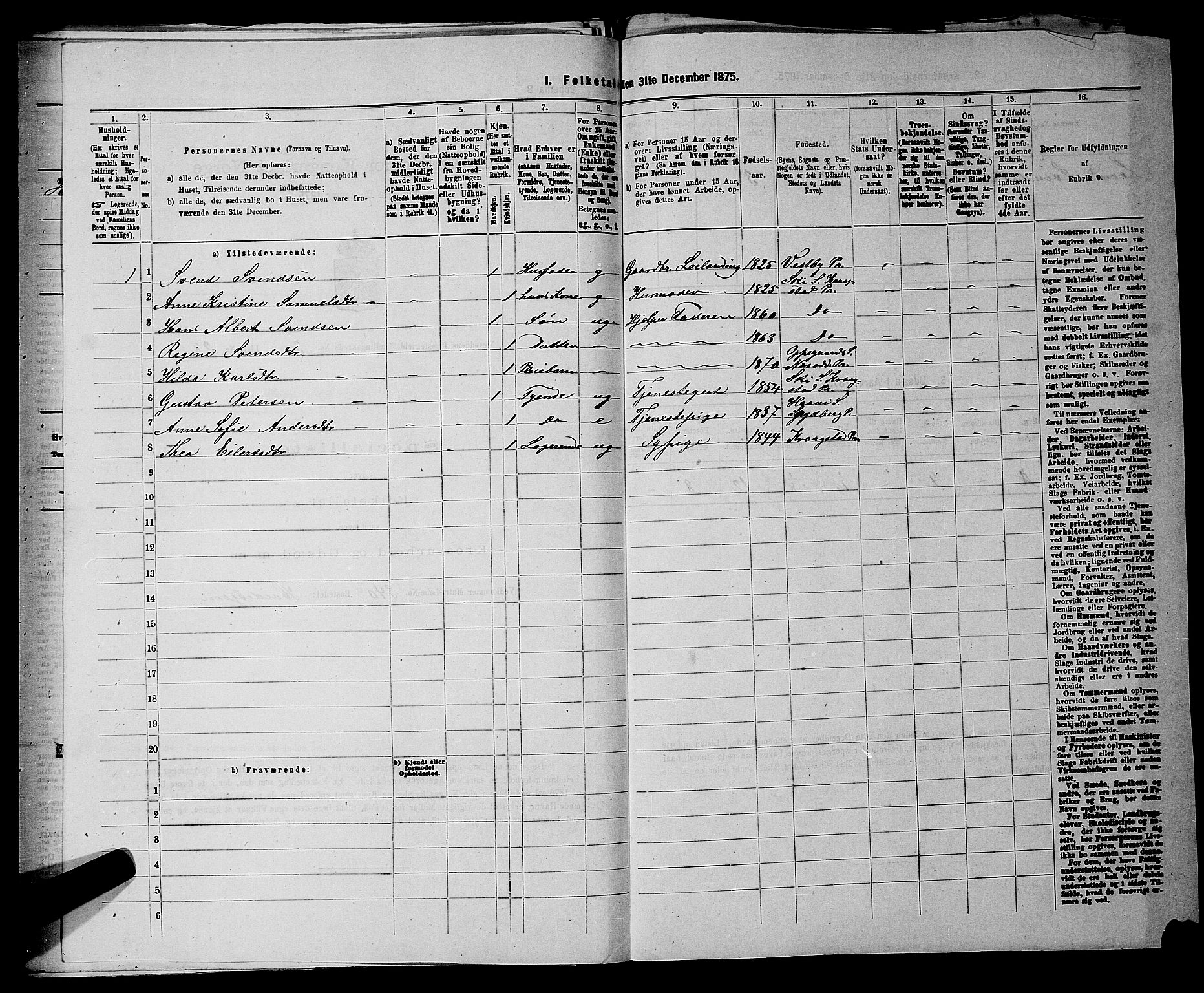 RA, 1875 census for 0216P Nesodden, 1875, p. 498