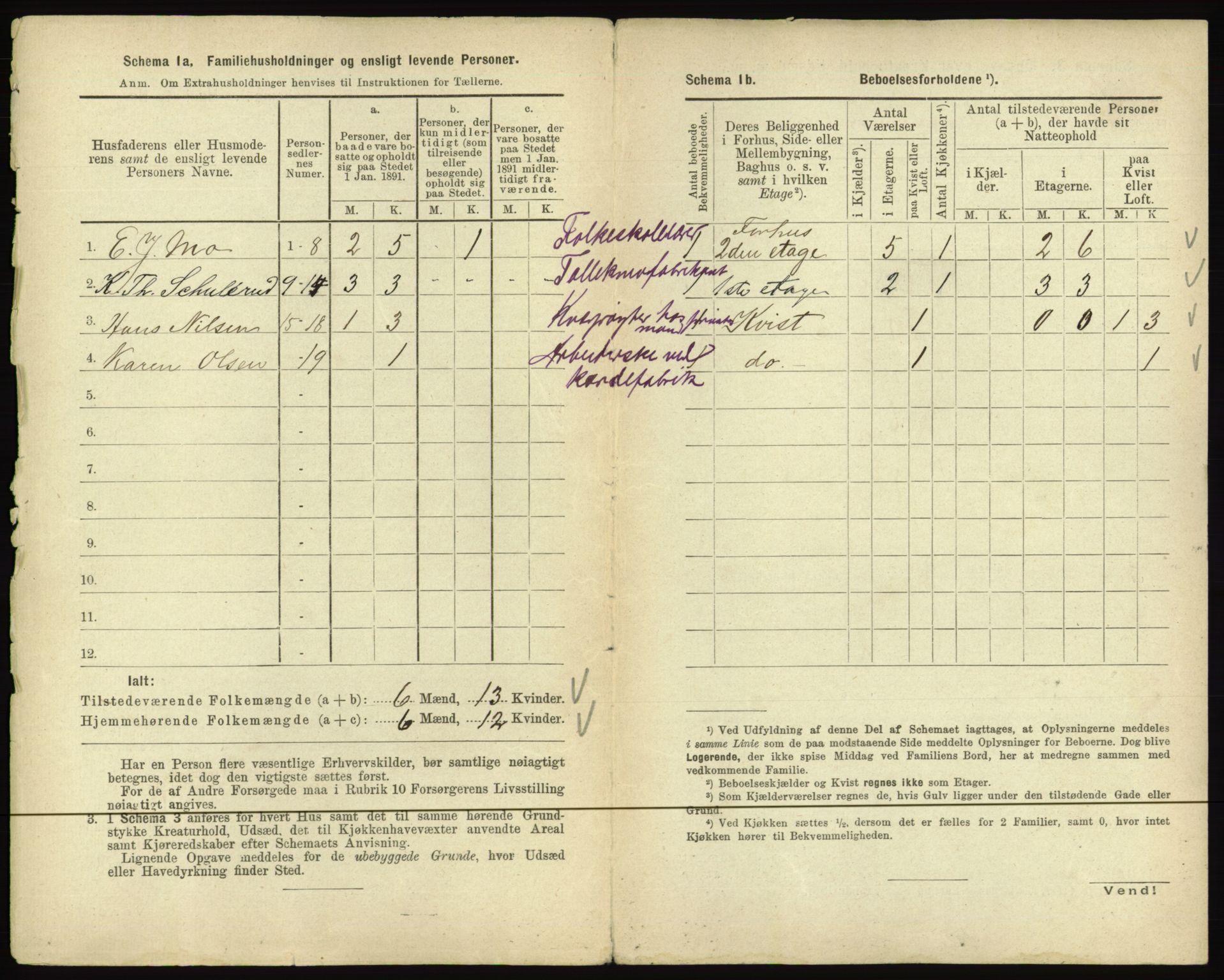 RA, 1891 census for 0502 Gjøvik, 1891, p. 17