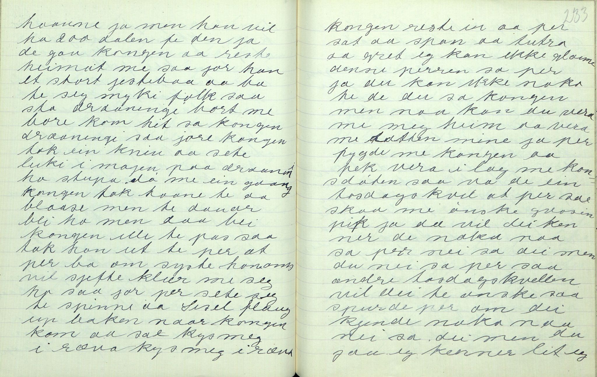 Rikard Berge, TEMU/TGM-A-1003/F/L0006/0043: 201-250 / 243 Uppskrifter av Gunnhild Kivle, 1911-1912, p. 232-233