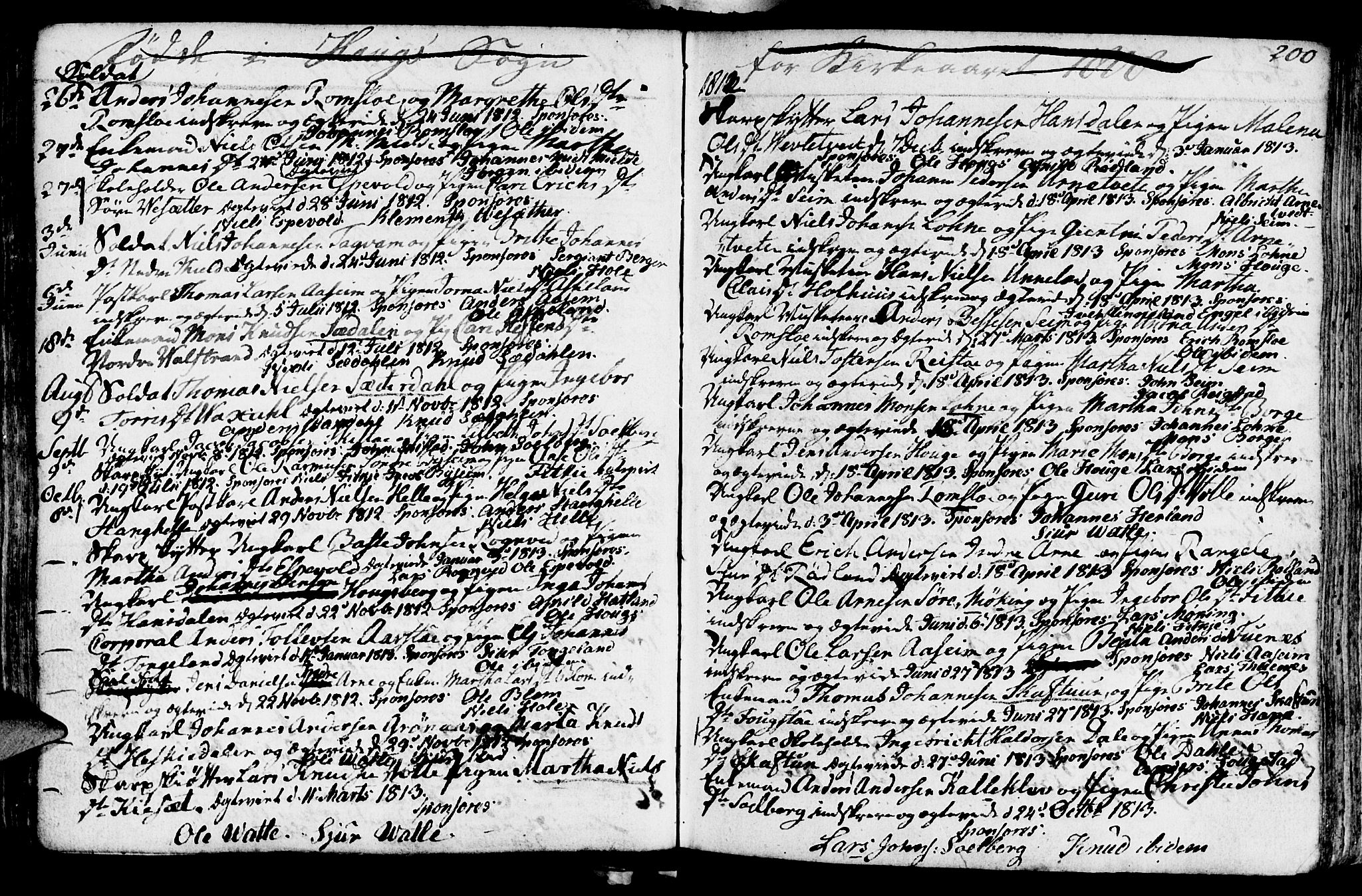 Haus sokneprestembete, SAB/A-75601/H/Haa: Parish register (official) no. A 11, 1796-1816, p. 200