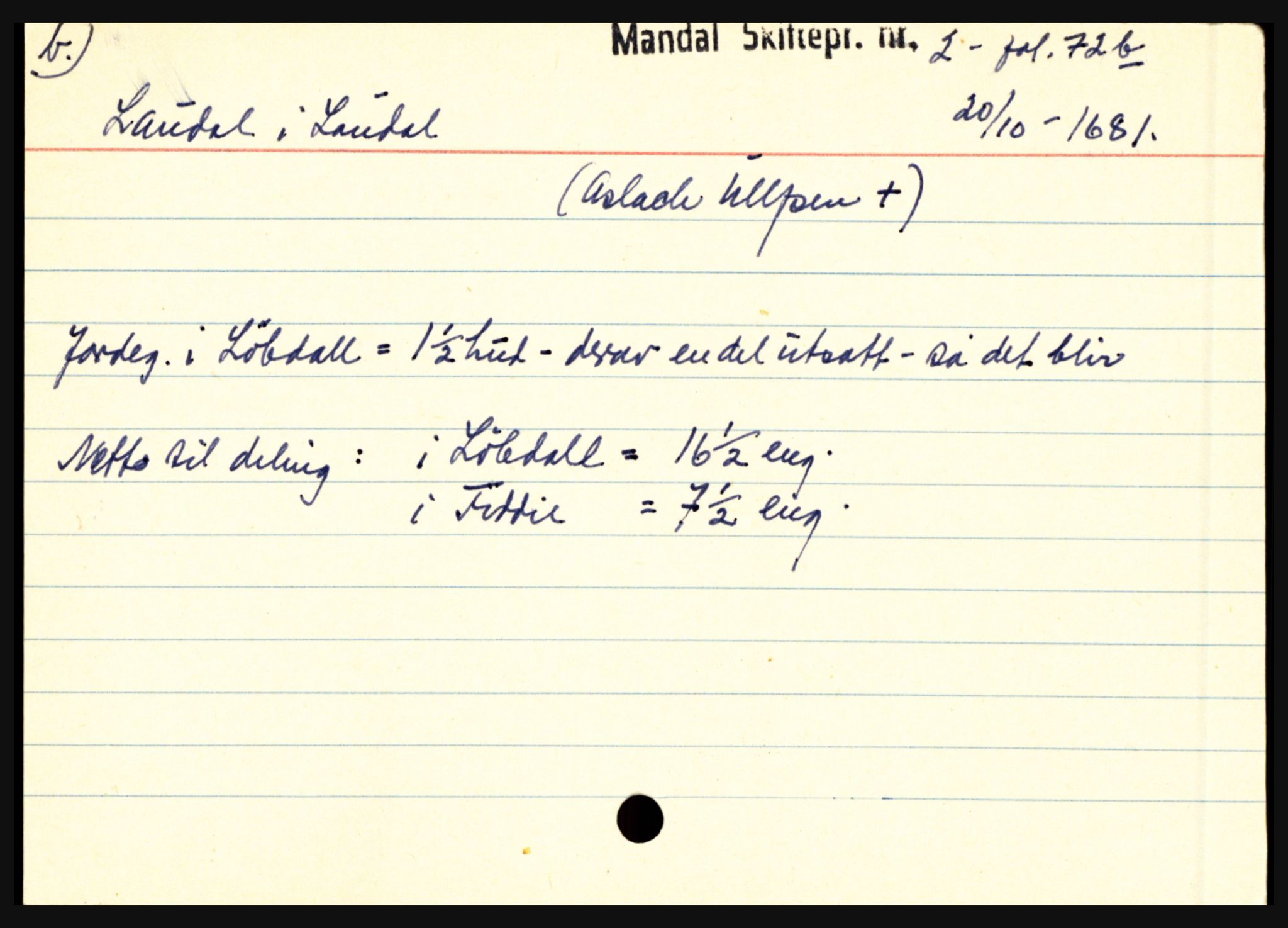 Mandal sorenskriveri, AV/SAK-1221-0005/001/H, p. 12916