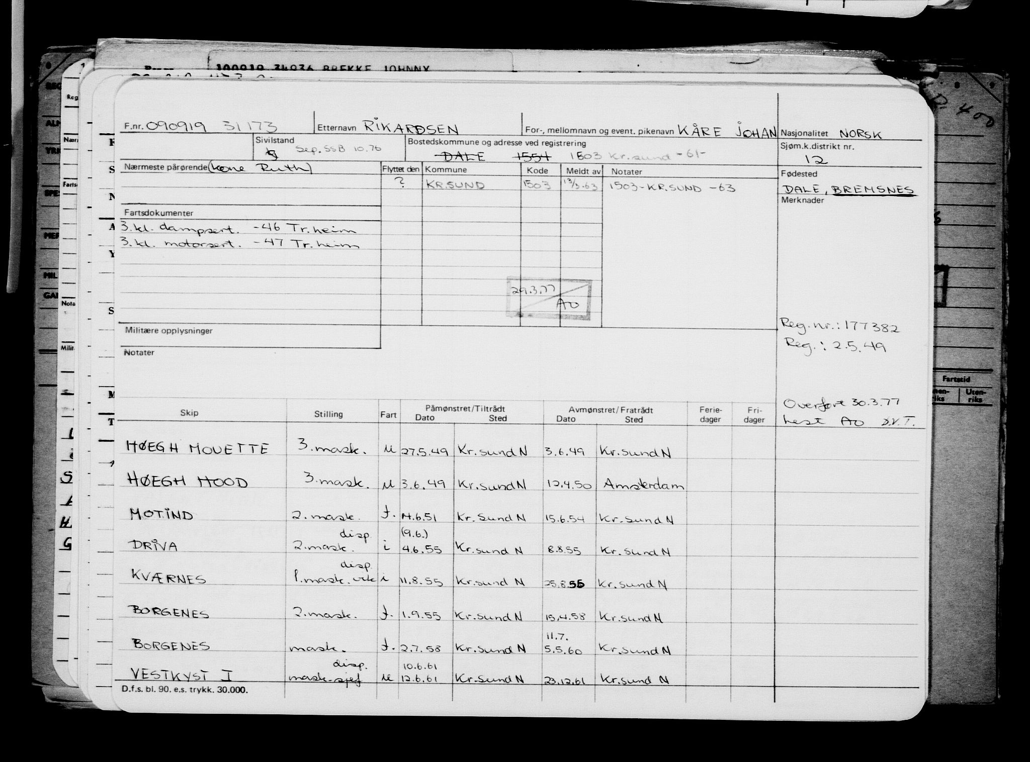 Direktoratet for sjømenn, AV/RA-S-3545/G/Gb/L0171: Hovedkort, 1919, p. 642