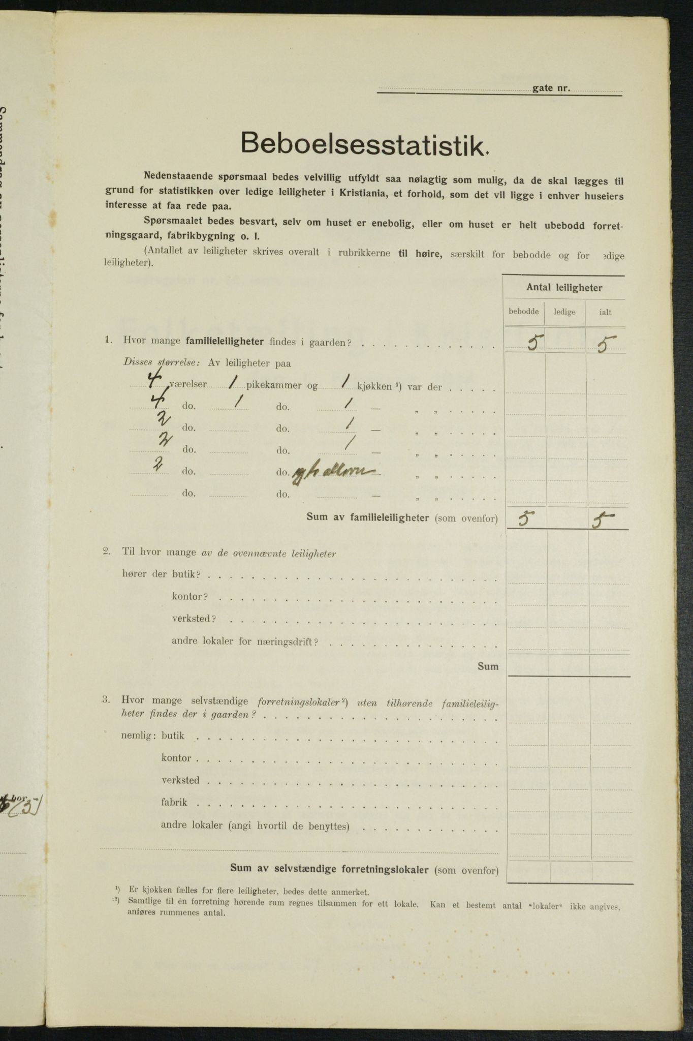 OBA, Municipal Census 1914 for Kristiania, 1914, p. 48884