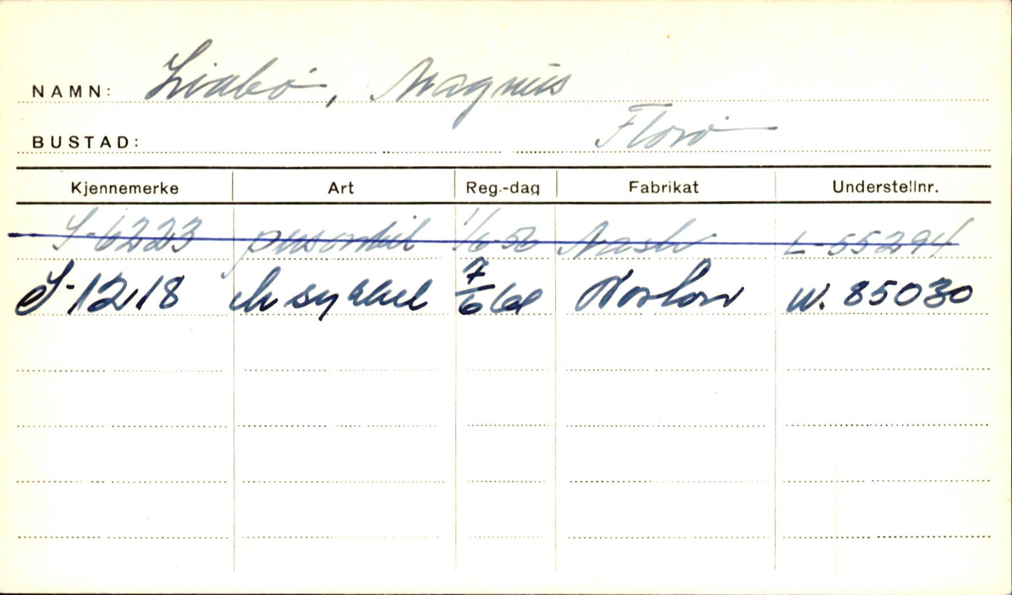 Statens vegvesen, Sogn og Fjordane vegkontor, AV/SAB-A-5301/4/F/L0001B: Eigarregister Fjordane til 1.6.1961, 1930-1961, p. 519