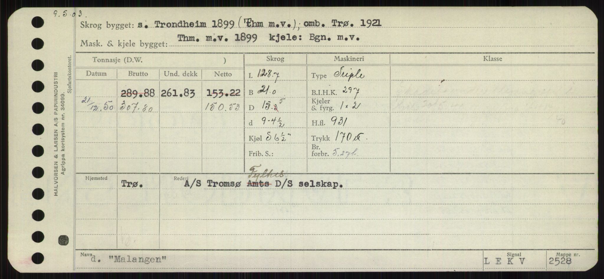 Sjøfartsdirektoratet med forløpere, Skipsmålingen, AV/RA-S-1627/H/Hb/L0003: Fartøy, I-N, p. 305