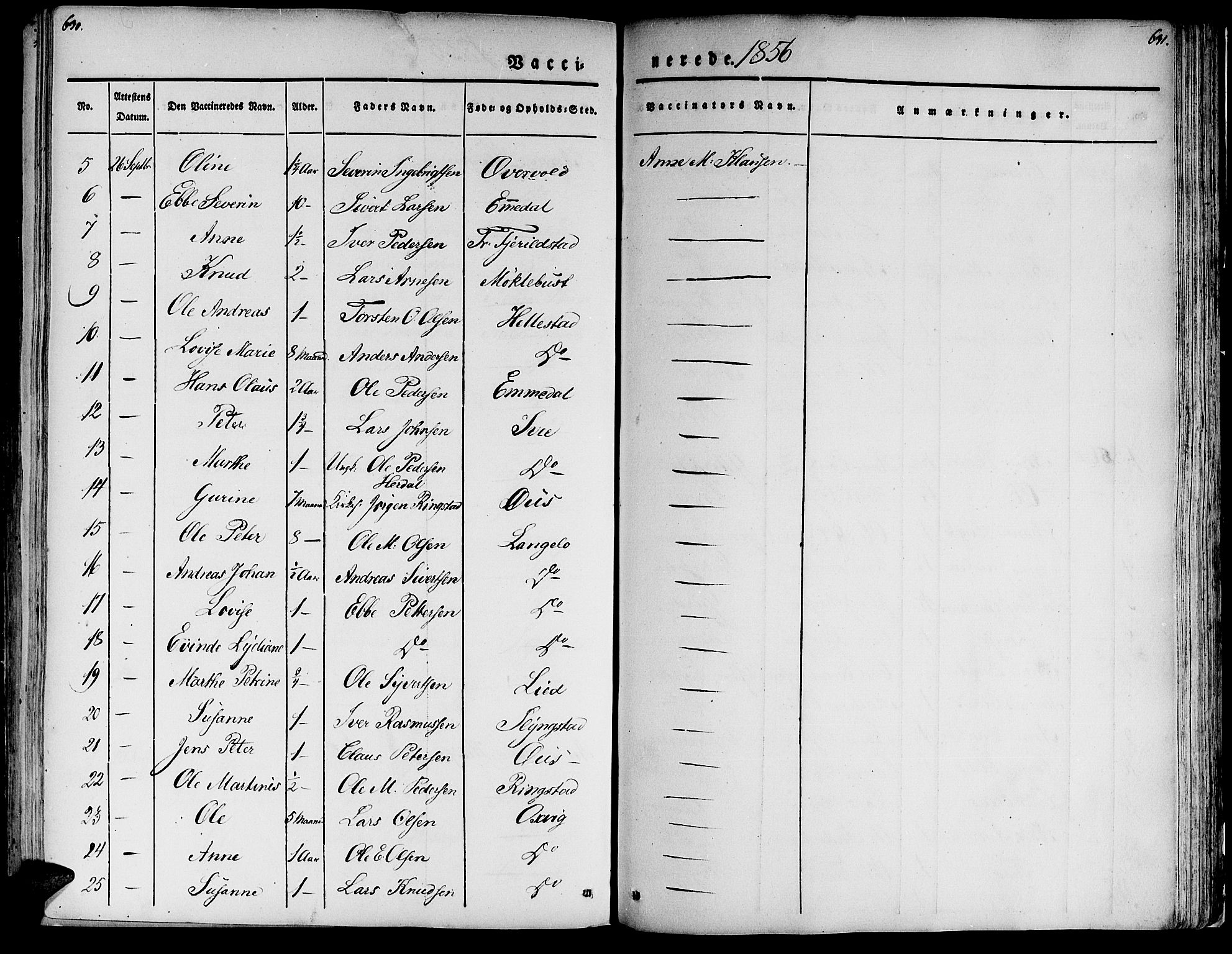 Ministerialprotokoller, klokkerbøker og fødselsregistre - Møre og Romsdal, AV/SAT-A-1454/520/L0274: Parish register (official) no. 520A04, 1827-1864, p. 630-631