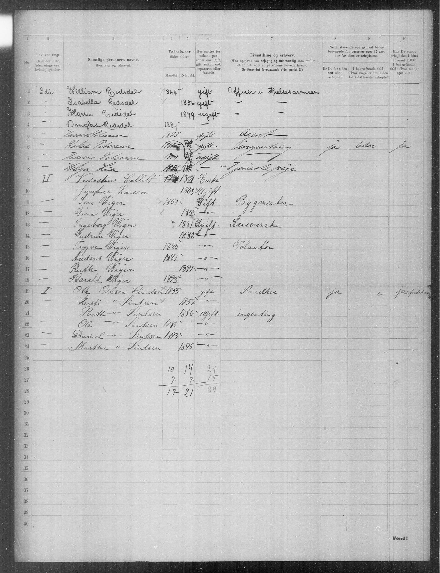 OBA, Municipal Census 1903 for Kristiania, 1903, p. 24563