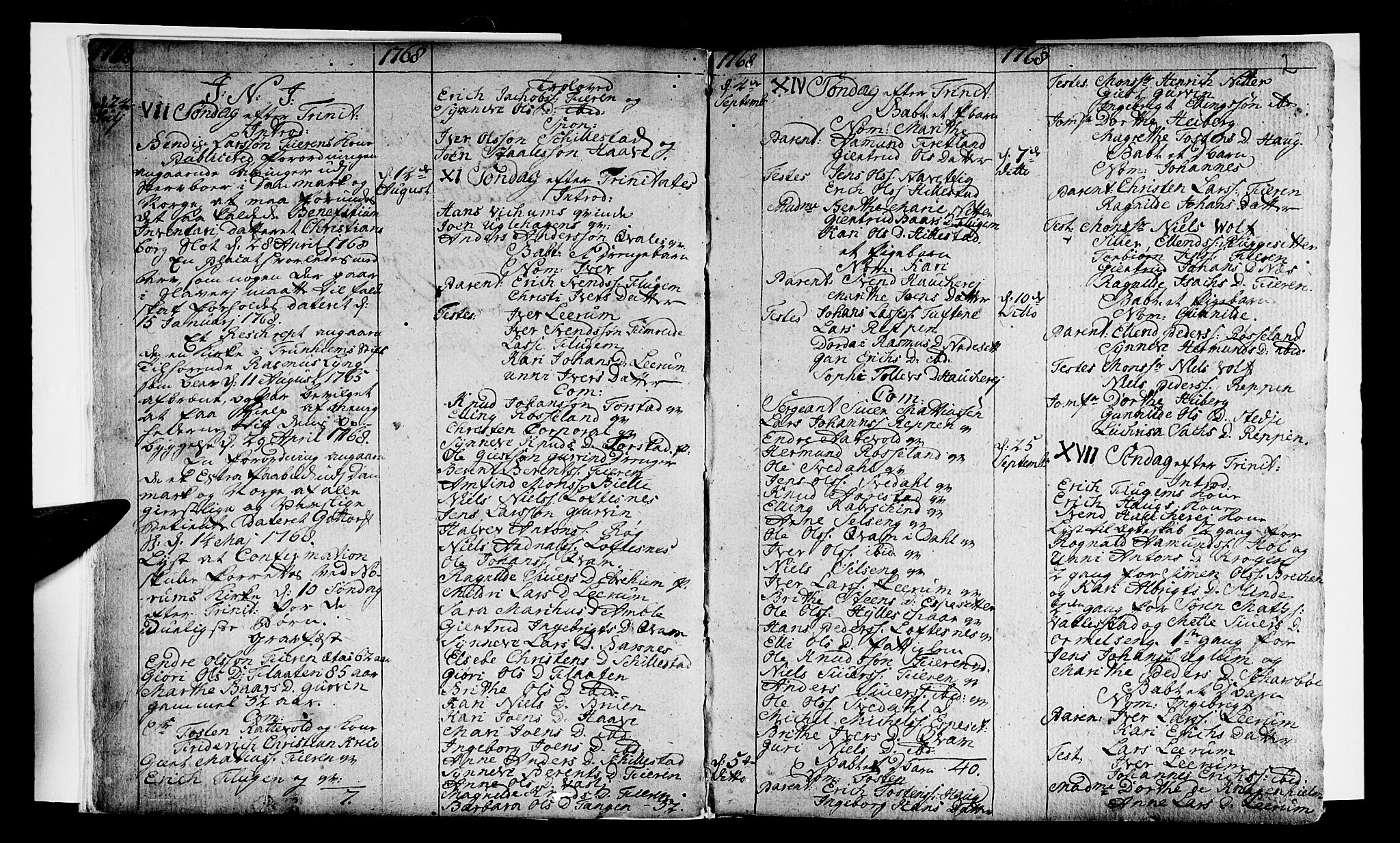 Sogndal sokneprestembete, SAB/A-81301/H/Haa/Haaa/L0005: Parish register (official) no. A 5, 1768-1782, p. 2