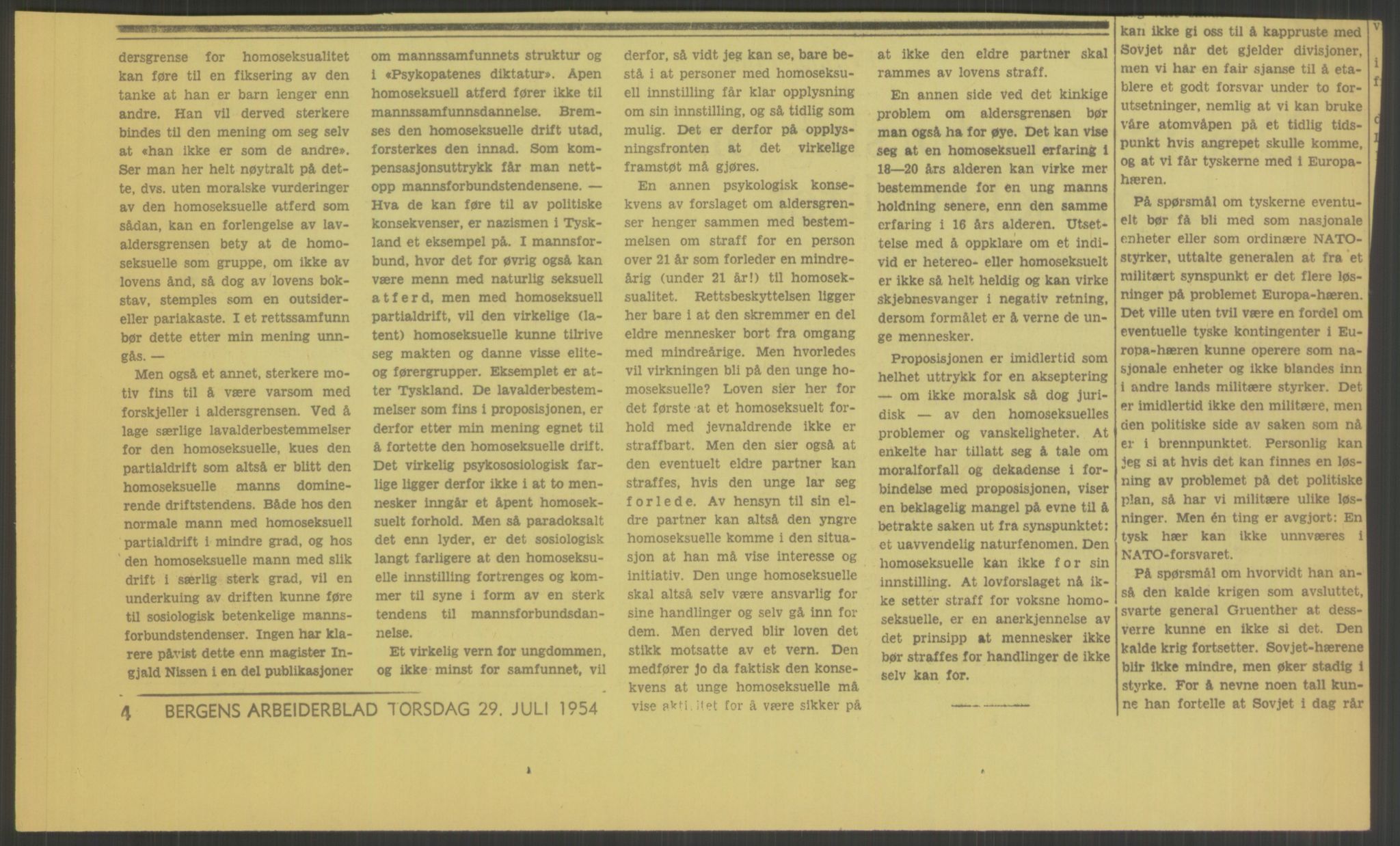 Justisdepartementet, Lovavdelingen, RA/S-3212/D/De/L0029/0001: Straffeloven / Straffelovens revisjon: 5 - Ot. prp. nr.  41 - 1945: Homoseksualiet. 3 mapper, 1956-1970, p. 580