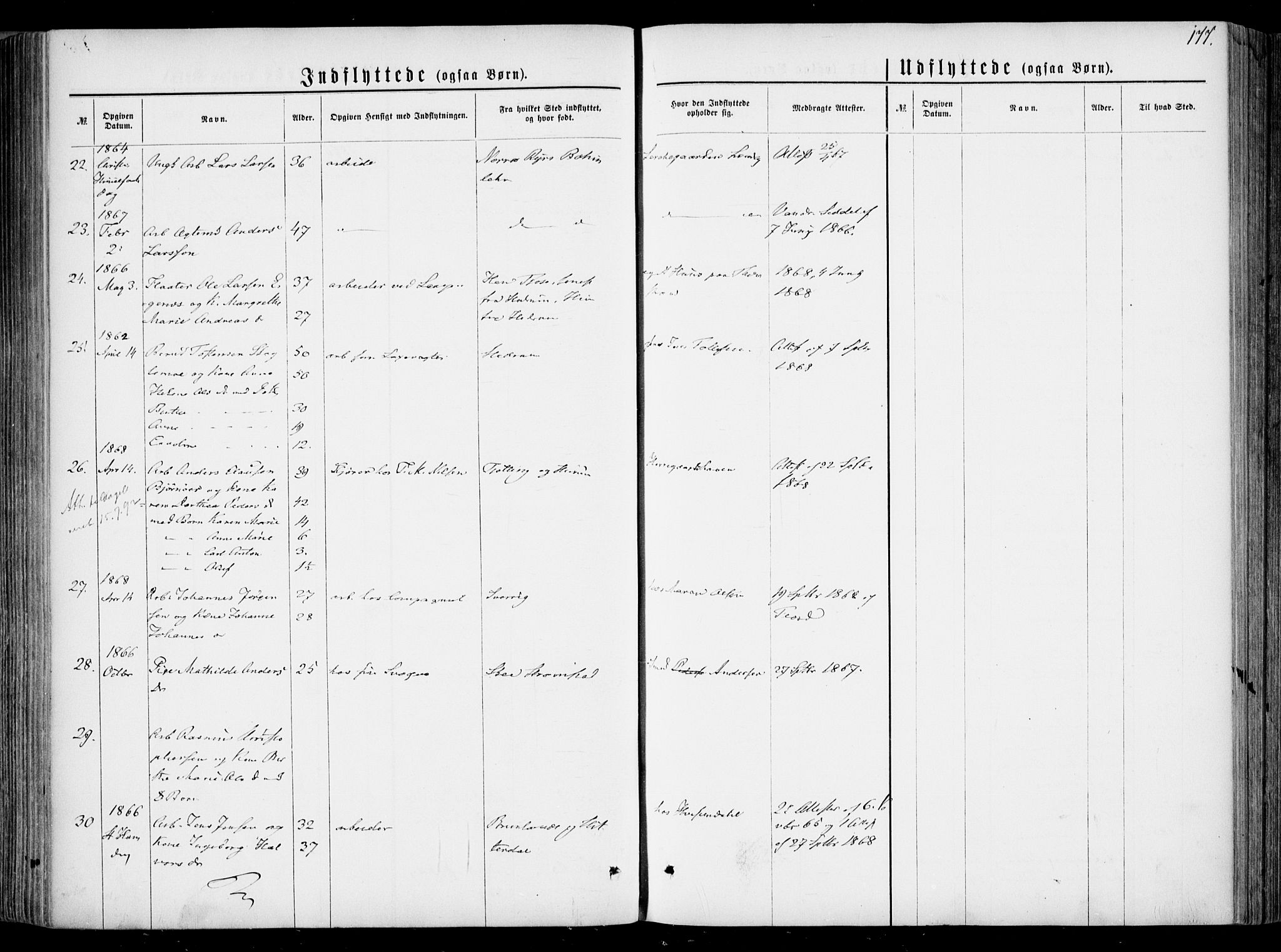 Larvik kirkebøker, AV/SAKO-A-352/F/Fa/L0005: Parish register (official) no. I 5, 1856-1870, p. 177