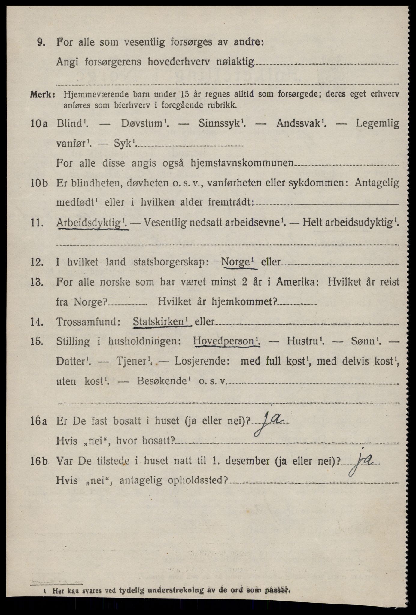 SAT, 1920 census for Giske, 1920, p. 1651