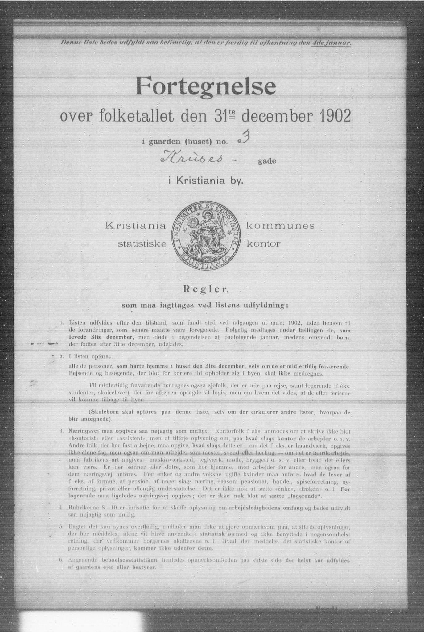 OBA, Municipal Census 1902 for Kristiania, 1902, p. 10481