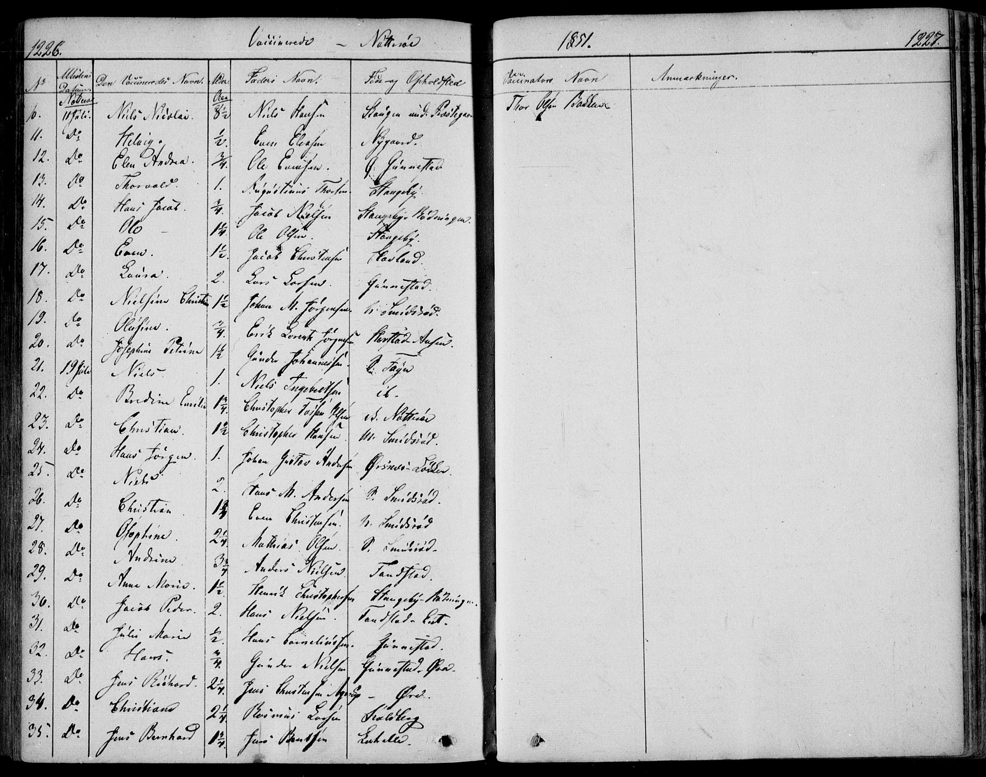 Nøtterøy kirkebøker, AV/SAKO-A-354/F/Fa/L0005: Parish register (official) no. I 5, 1839-1852, p. 1226-1227