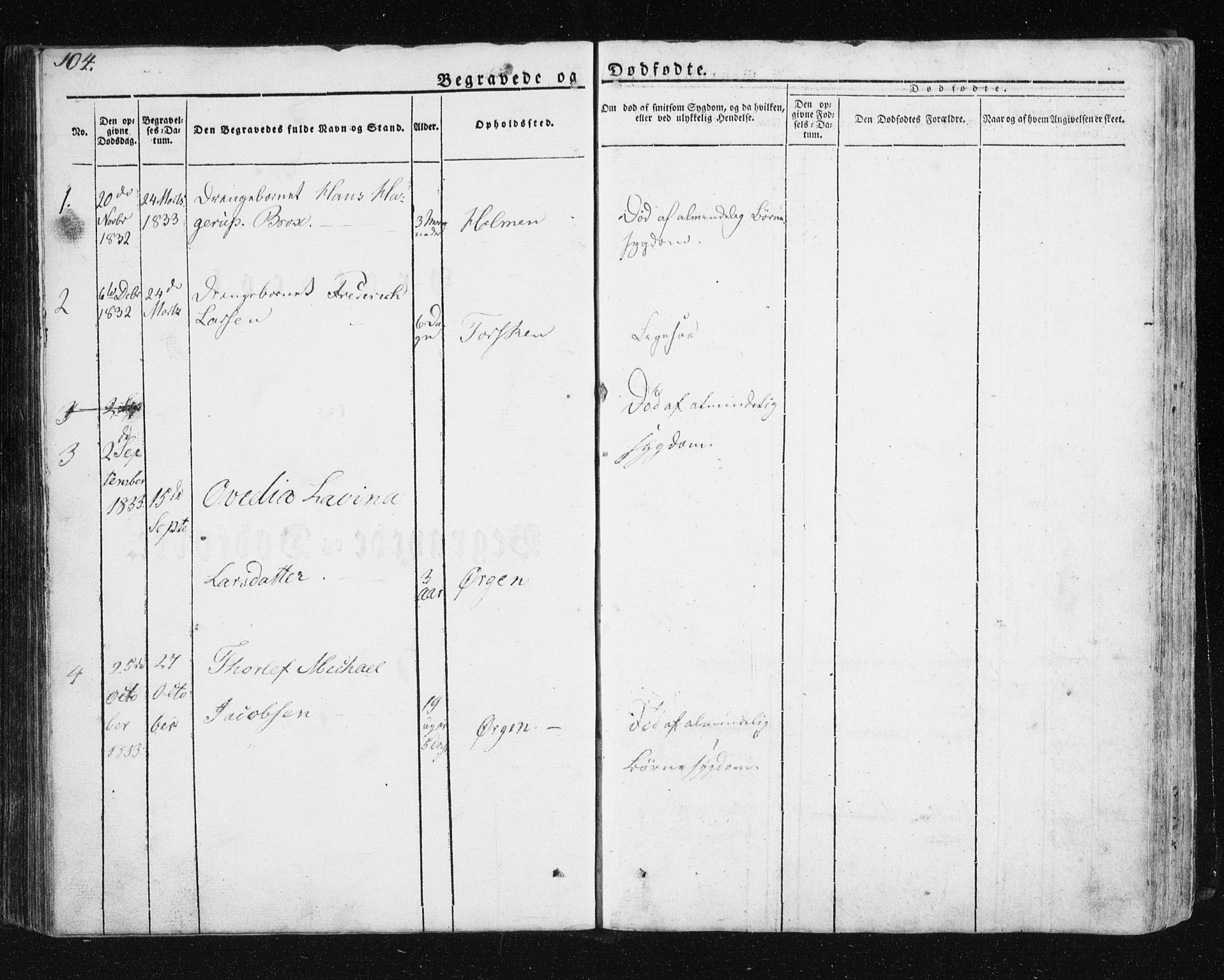 Berg sokneprestkontor, SATØ/S-1318/G/Ga/Gab/L0011klokker: Parish register (copy) no. 11, 1833-1878, p. 104