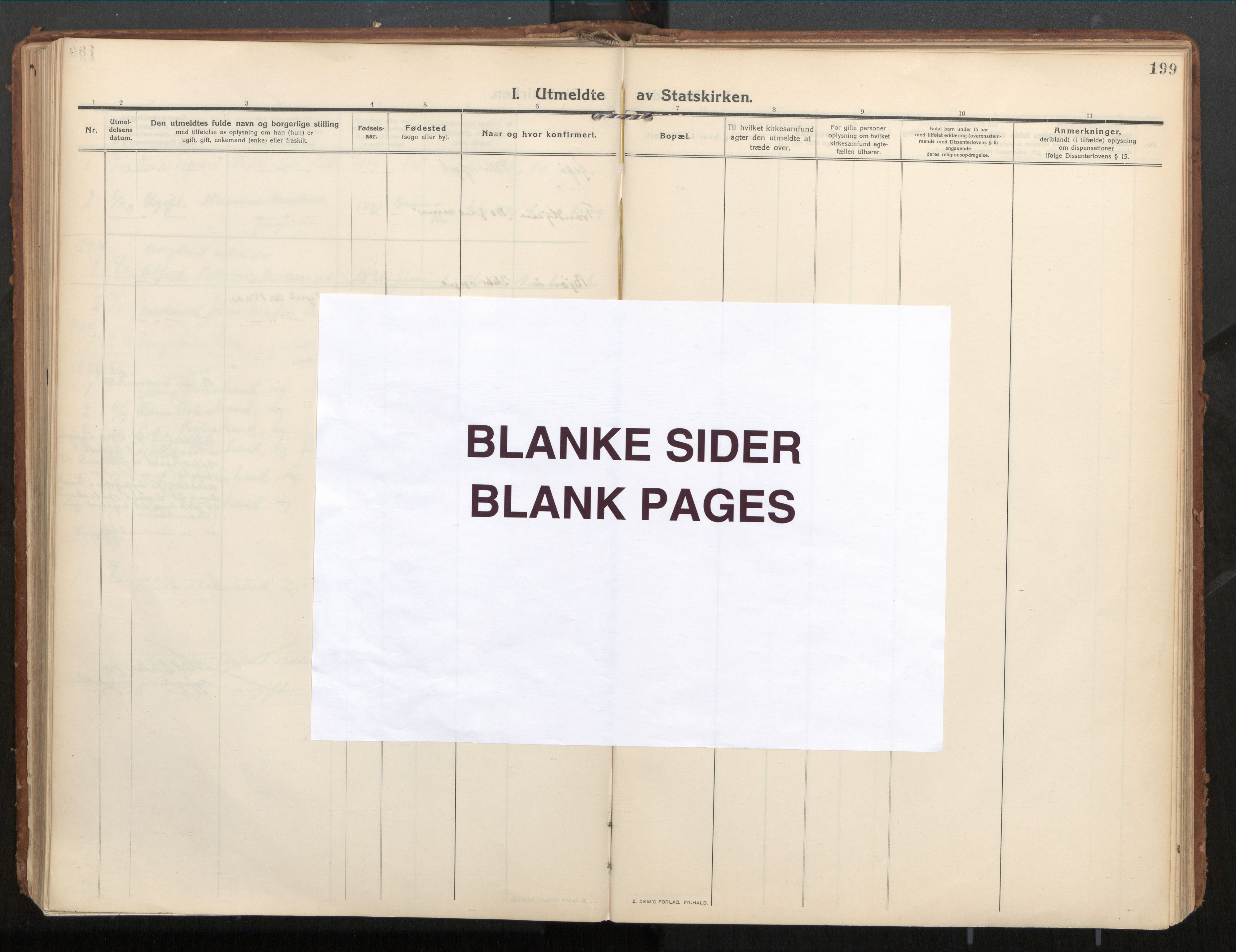 Ministerialprotokoller, klokkerbøker og fødselsregistre - Nord-Trøndelag, AV/SAT-A-1458/771/L0598: Parish register (official) no. 771A05, 1911-1937, p. 199