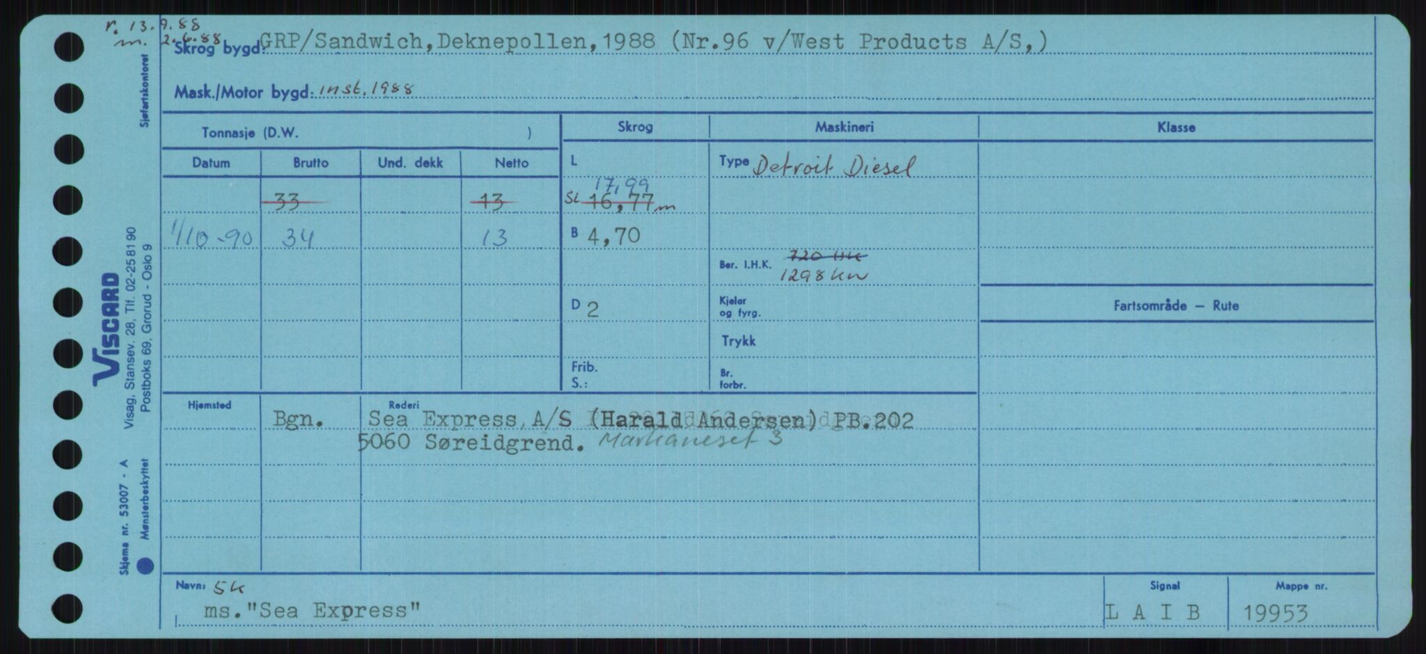 Sjøfartsdirektoratet med forløpere, Skipsmålingen, RA/S-1627/H/Ha/L0005/0001: Fartøy, S-Sven / Fartøy, S-Skji, p. 209