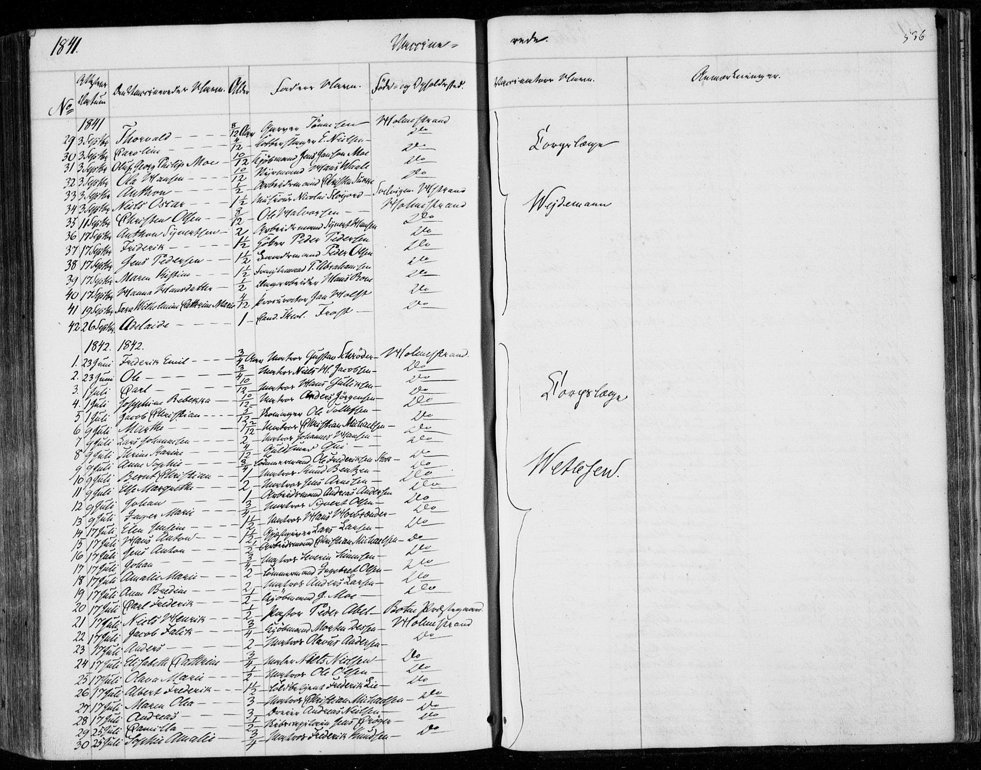 Holmestrand kirkebøker, SAKO/A-346/F/Fa/L0002: Parish register (official) no. 2, 1840-1866, p. 536
