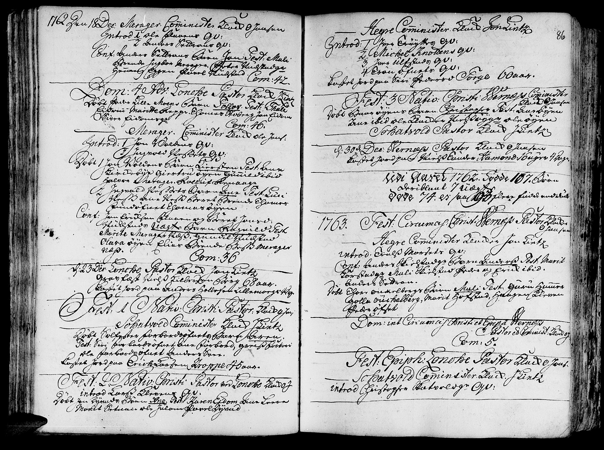 Ministerialprotokoller, klokkerbøker og fødselsregistre - Nord-Trøndelag, SAT/A-1458/709/L0057: Parish register (official) no. 709A05, 1755-1780, p. 86