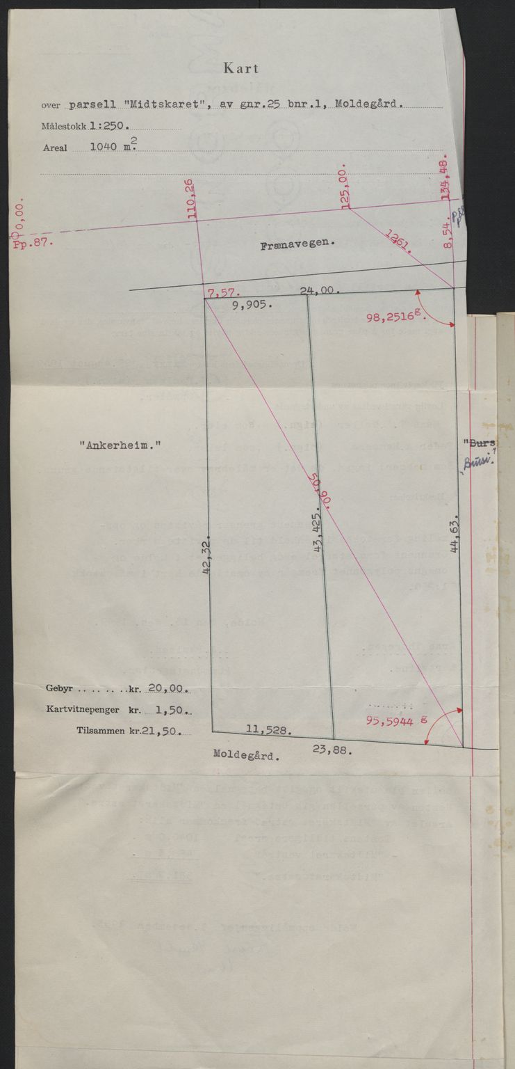 Romsdal sorenskriveri, AV/SAT-A-4149/1/2/2C: Mortgage book no. A32, 1950-1950, Diary no: : 25/1950