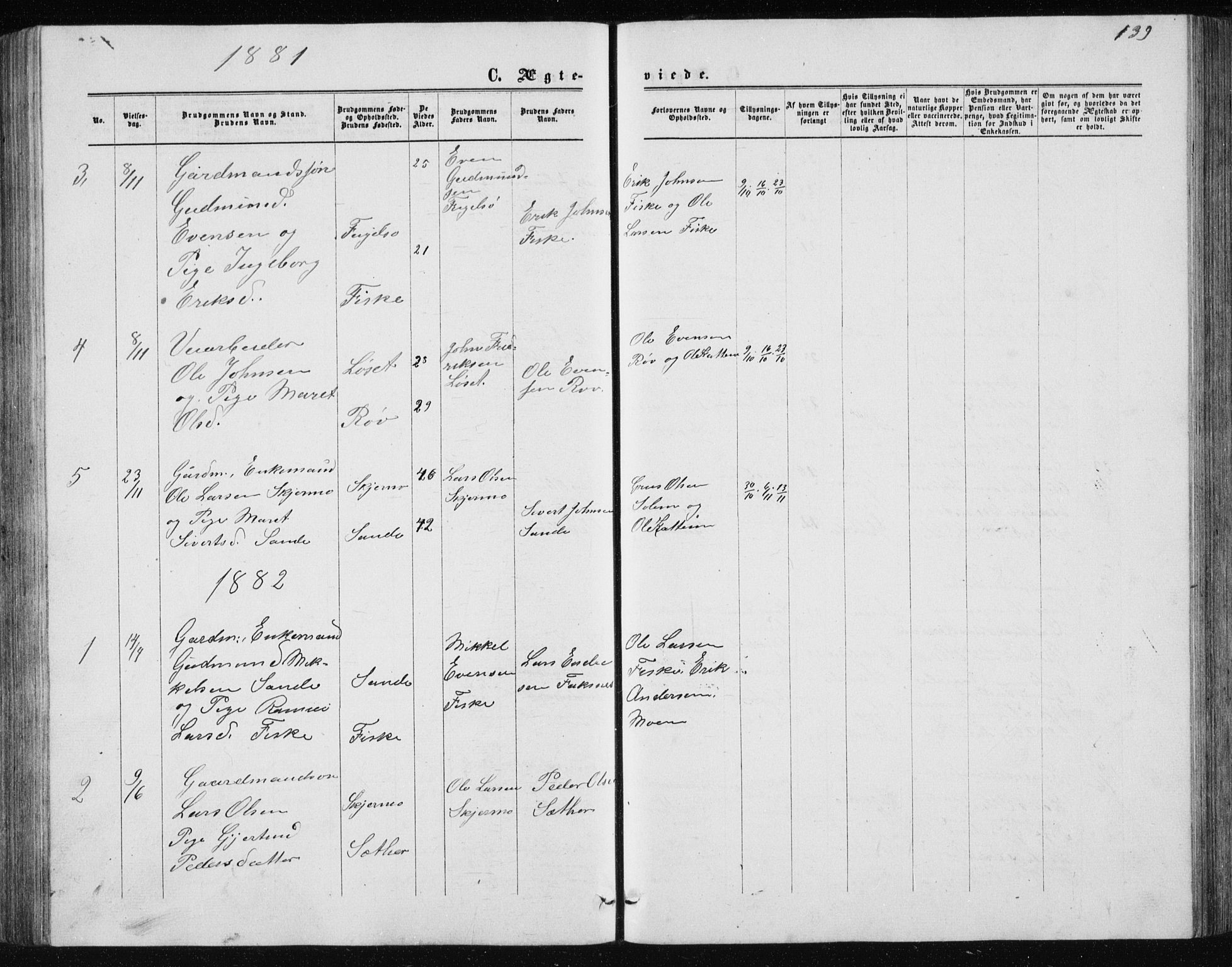 Ministerialprotokoller, klokkerbøker og fødselsregistre - Møre og Romsdal, AV/SAT-A-1454/597/L1064: Parish register (copy) no. 597C01, 1866-1898, p. 139