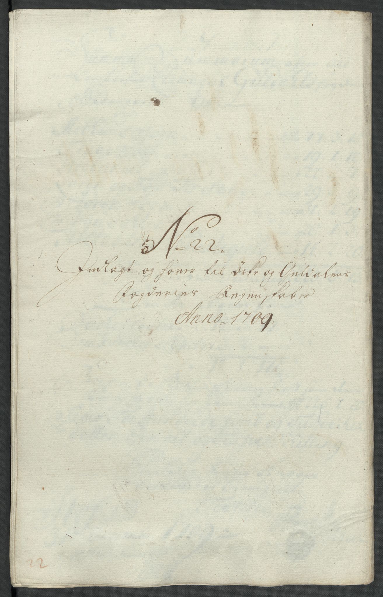 Rentekammeret inntil 1814, Reviderte regnskaper, Fogderegnskap, RA/EA-4092/R60/L3959: Fogderegnskap Orkdal og Gauldal, 1709, p. 323