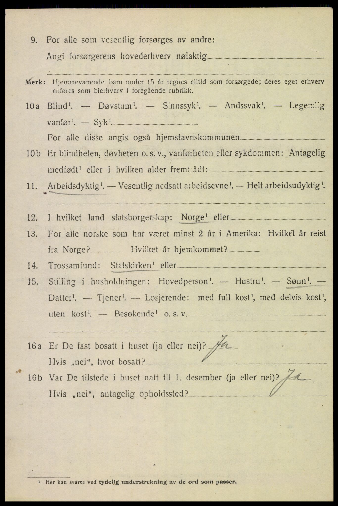 SAH, 1920 census for Furnes, 1920, p. 3422