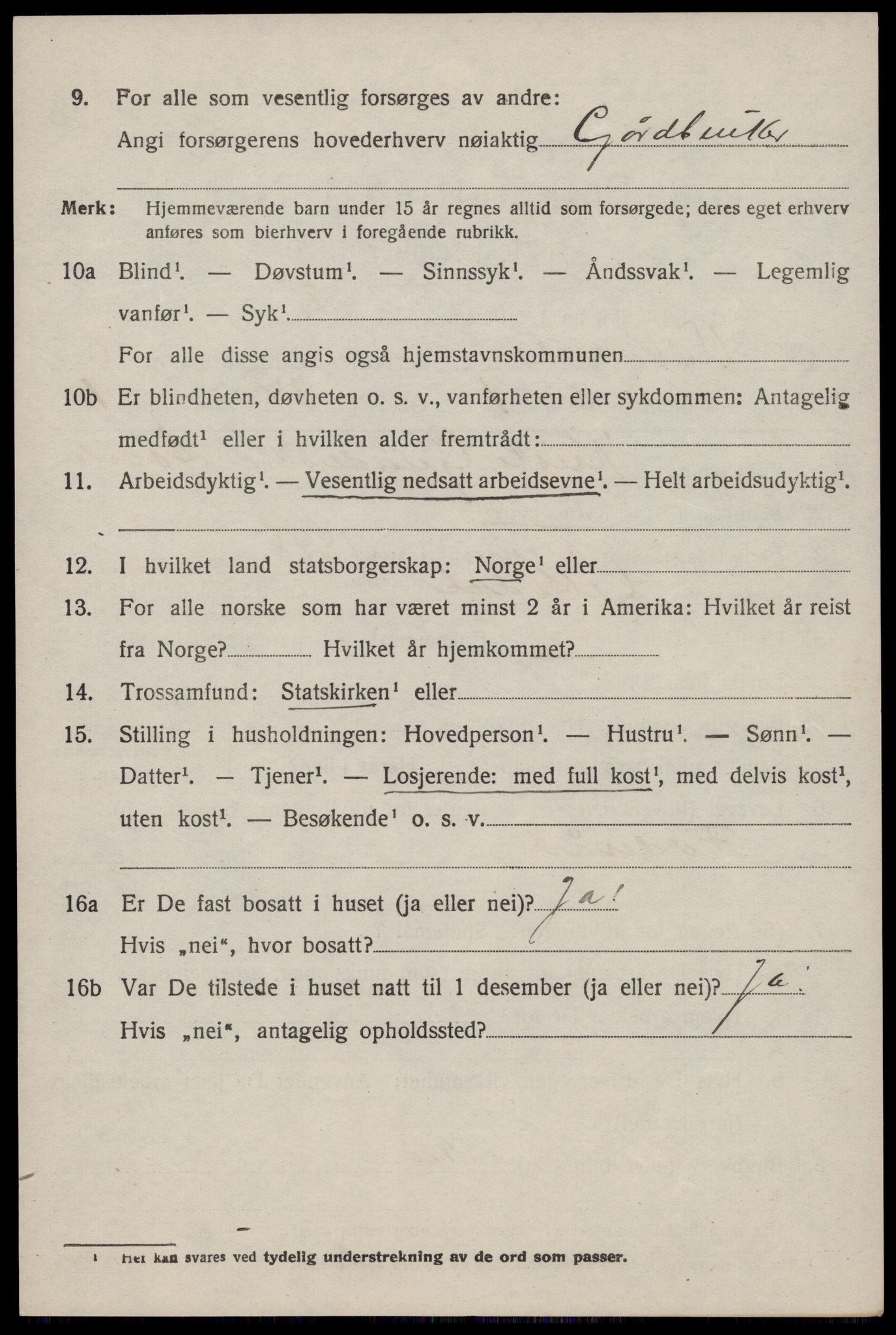 SAST, 1920 census for Vikedal, 1920, p. 2546