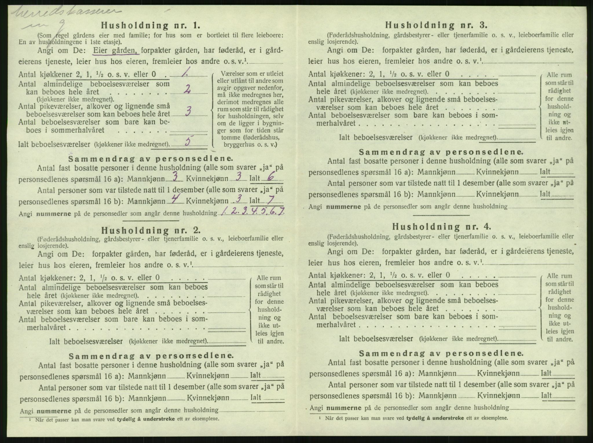 SAT, 1920 census for Brønnøy, 1920, p. 977