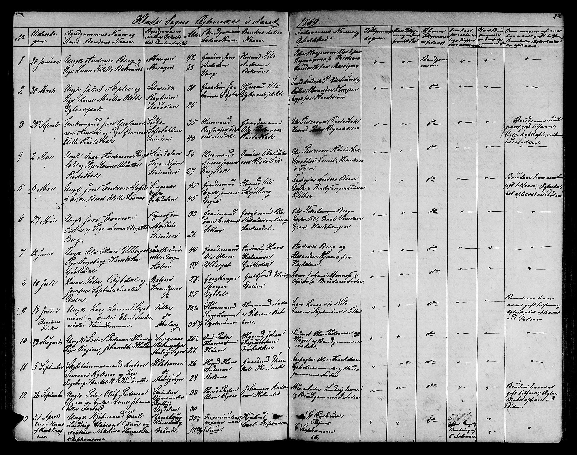Ministerialprotokoller, klokkerbøker og fødselsregistre - Sør-Trøndelag, SAT/A-1456/606/L0311: Parish register (copy) no. 606C07, 1860-1877, p. 231
