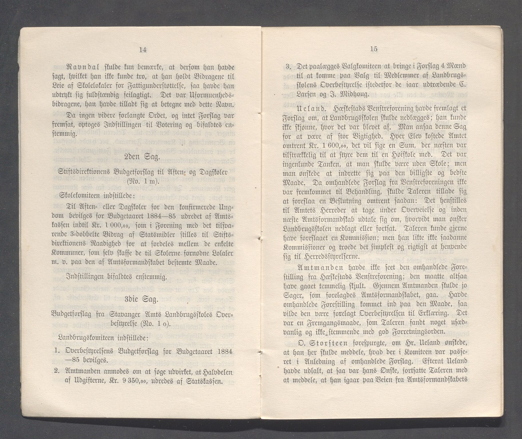 Rogaland fylkeskommune - Fylkesrådmannen , IKAR/A-900/A, 1884, p. 8