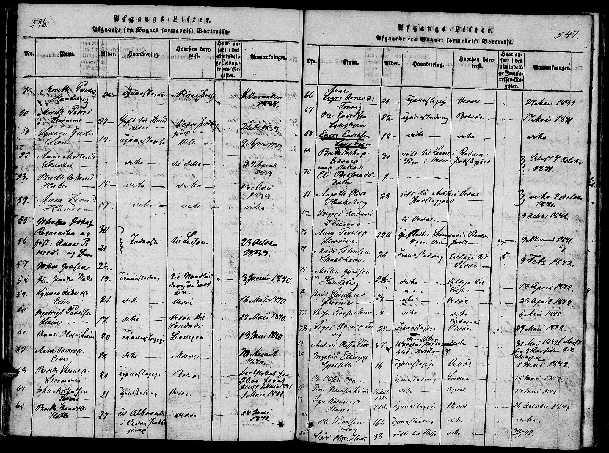 Ministerialprotokoller, klokkerbøker og fødselsregistre - Møre og Romsdal, AV/SAT-A-1454/542/L0551: Parish register (official) no. 542A01, 1818-1853, p. 546-547