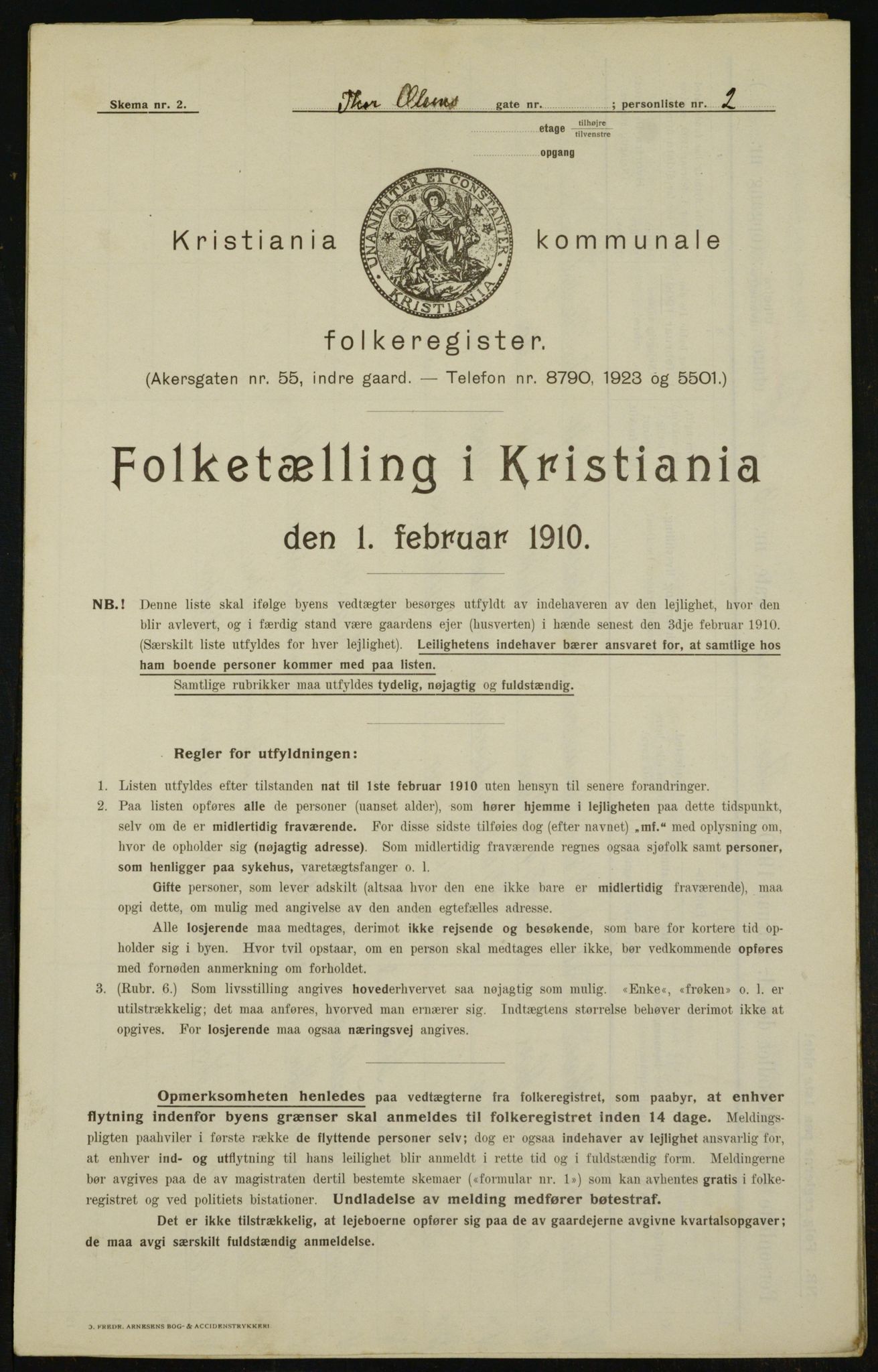 OBA, Municipal Census 1910 for Kristiania, 1910, p. 103723