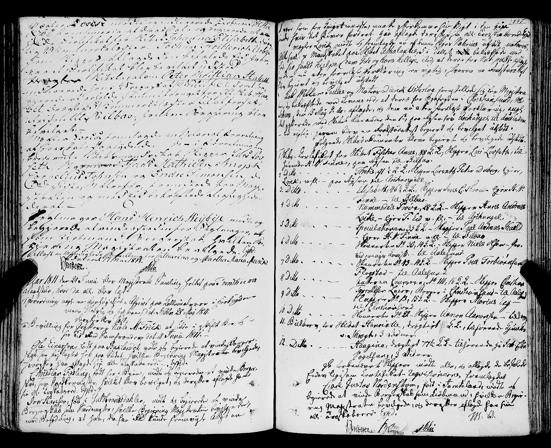 Trondheim magistrat, SAT/A-4372/A/Aa/L0018: Rådstueprotokoller, 1793-1826, p. 345