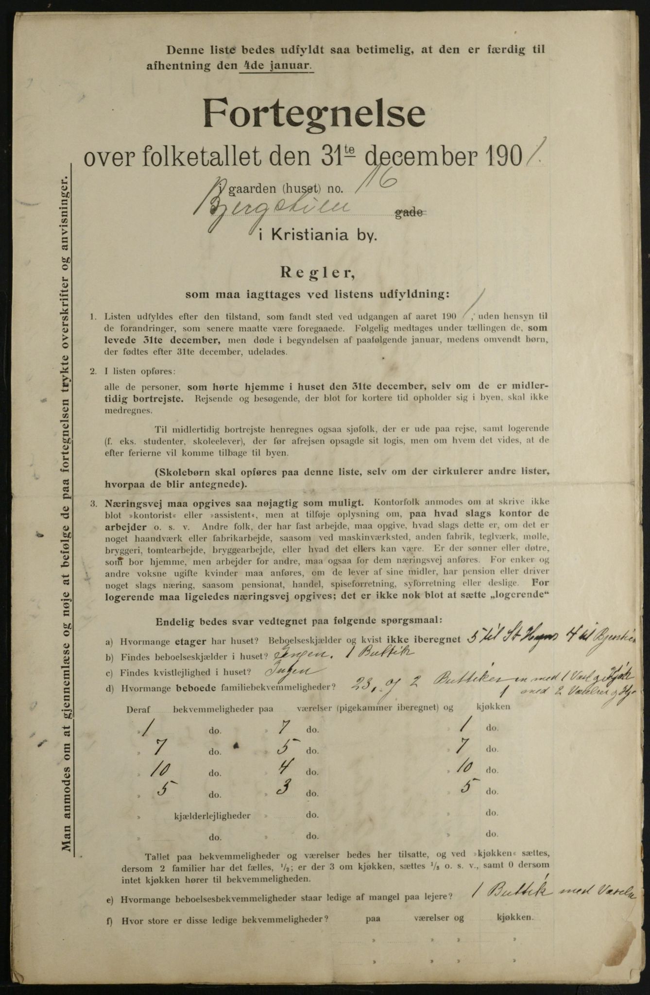 OBA, Municipal Census 1901 for Kristiania, 1901, p. 781