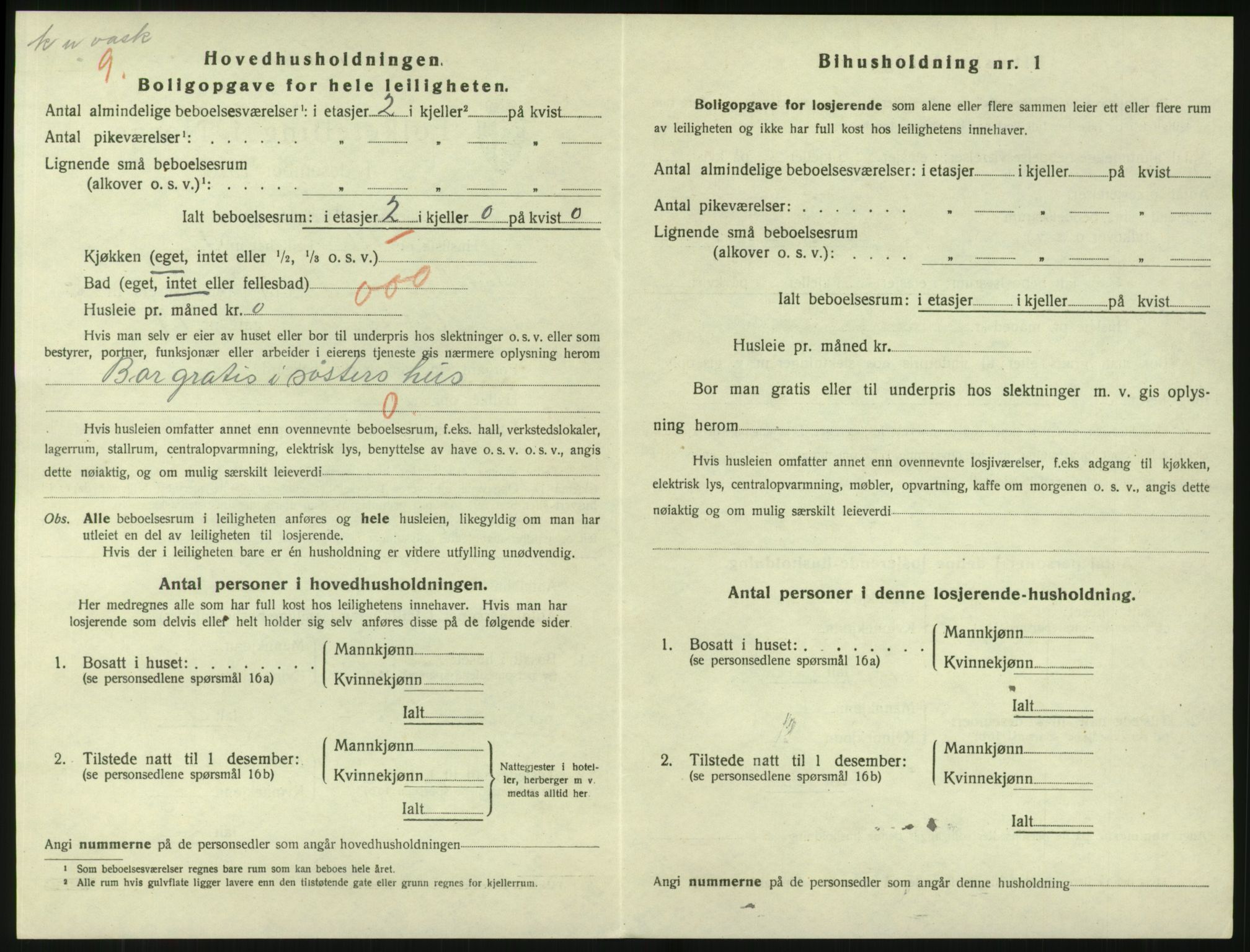 SAK, 1920 census for Tvedestrand, 1920, p. 1262