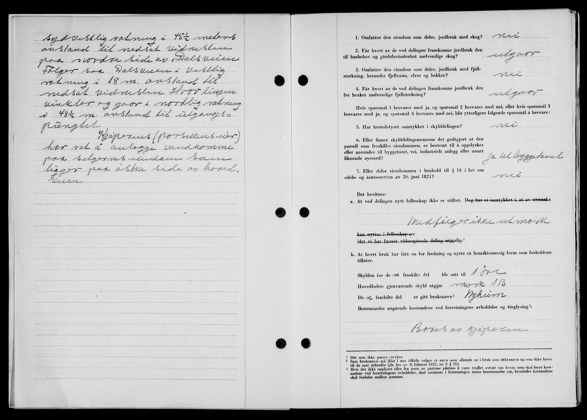 Lofoten sorenskriveri, SAT/A-0017/1/2/2C/L0018a: Mortgage book no. 18a, 1948-1948, Diary no: : 1027/1948