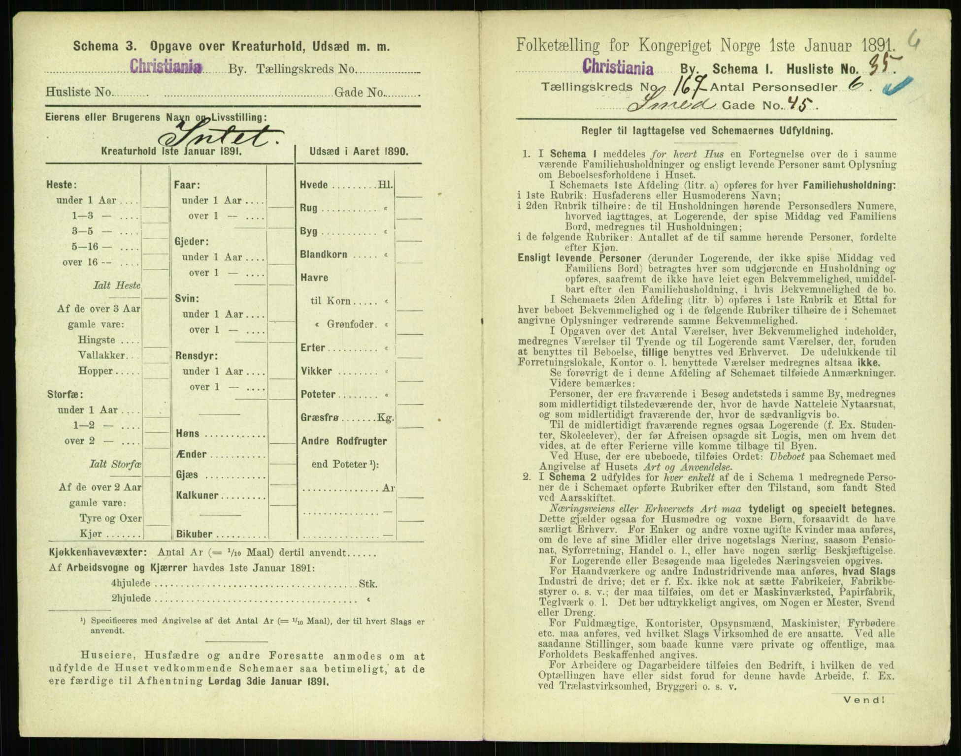 RA, 1891 census for 0301 Kristiania, 1891, p. 97275